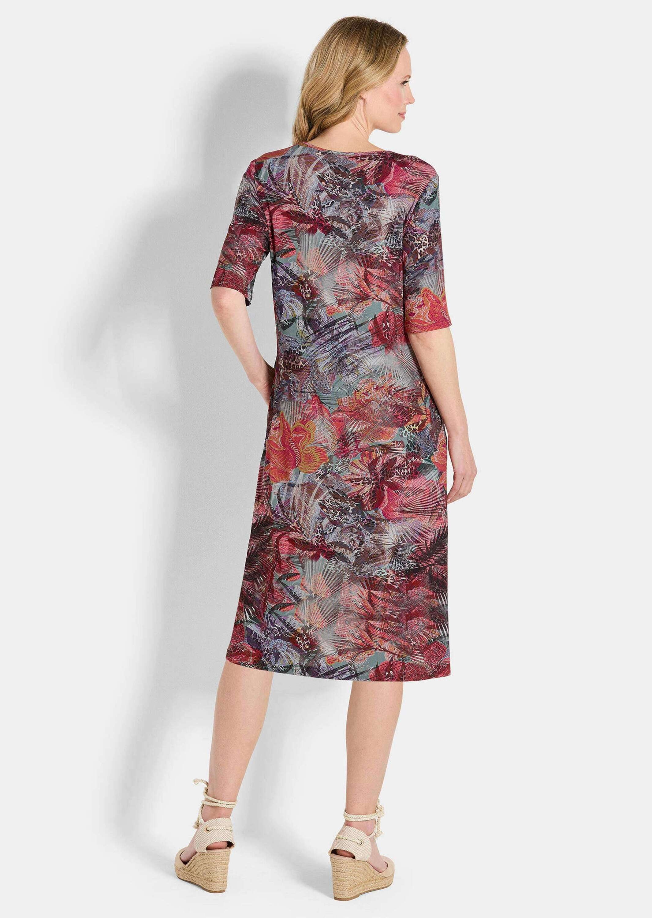 GOLDNER Sommerkleid »Kurzgröße Jerseykleid mit Eingriffstaschen«