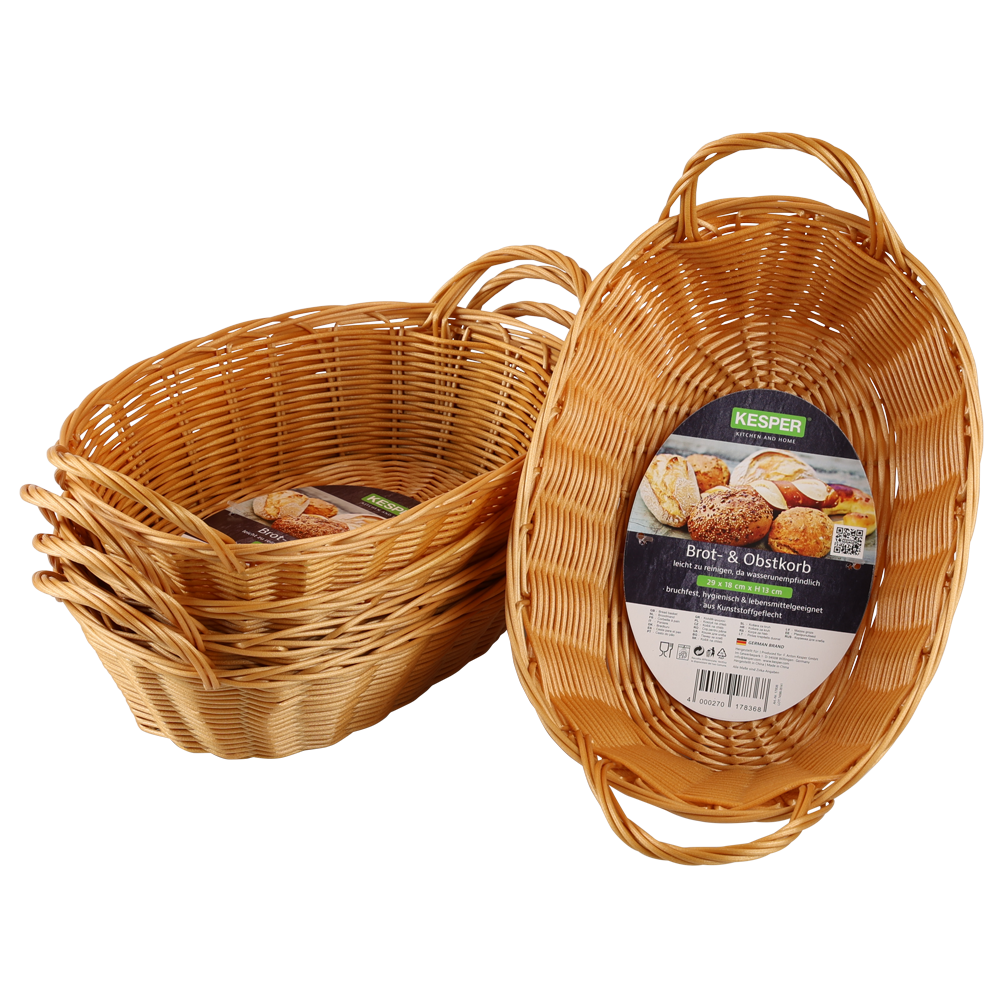 KESPER® Brotkorb »Korb mit Griff, 5er Set« Set, 5 Stk. tlg.