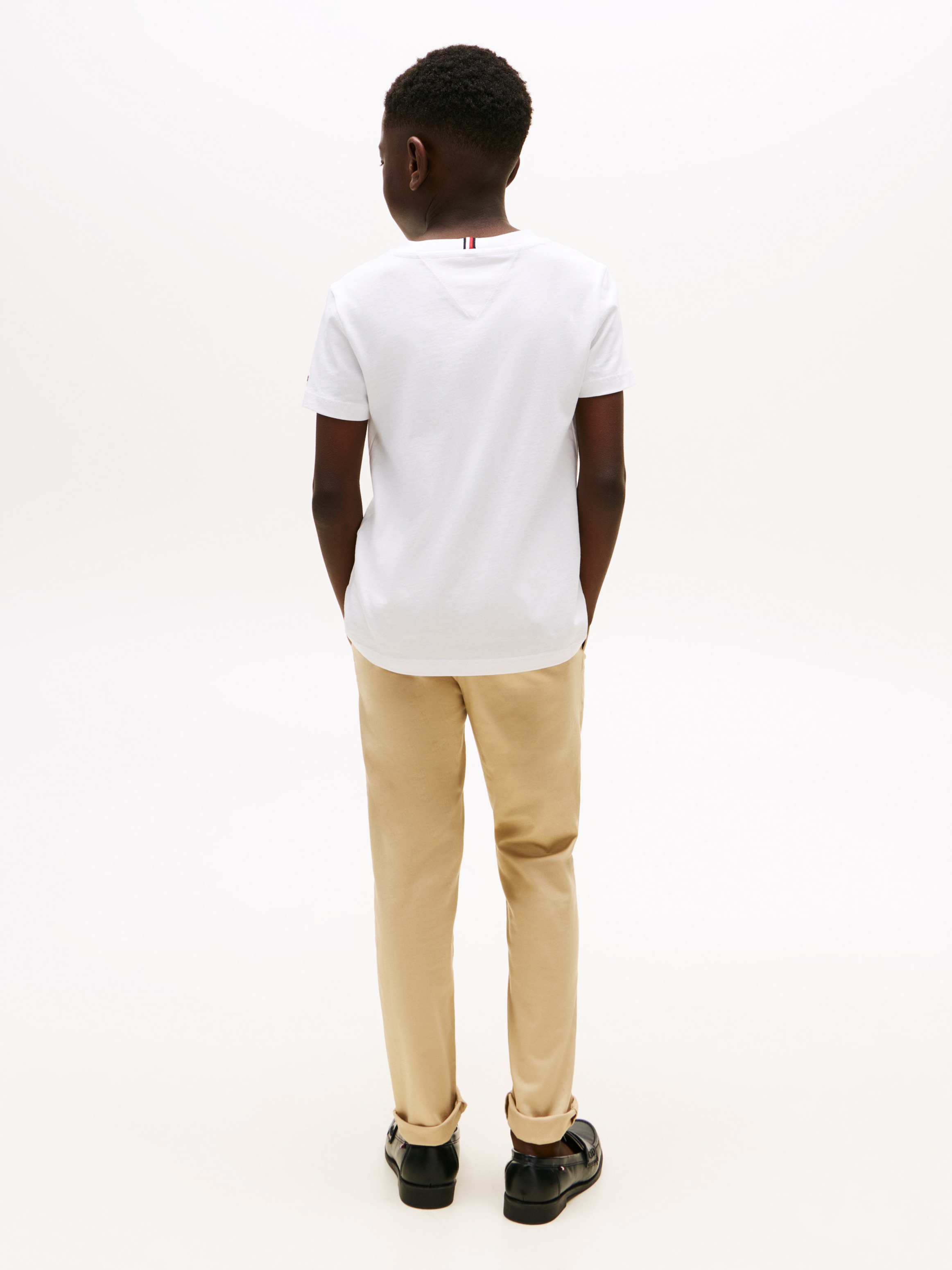 Tommy Hilfiger T-Shirt »TOMMY SCRIPT FLAG PRINT TEE SS« für Kinder bis 16 Jahre, mit Logo-Print