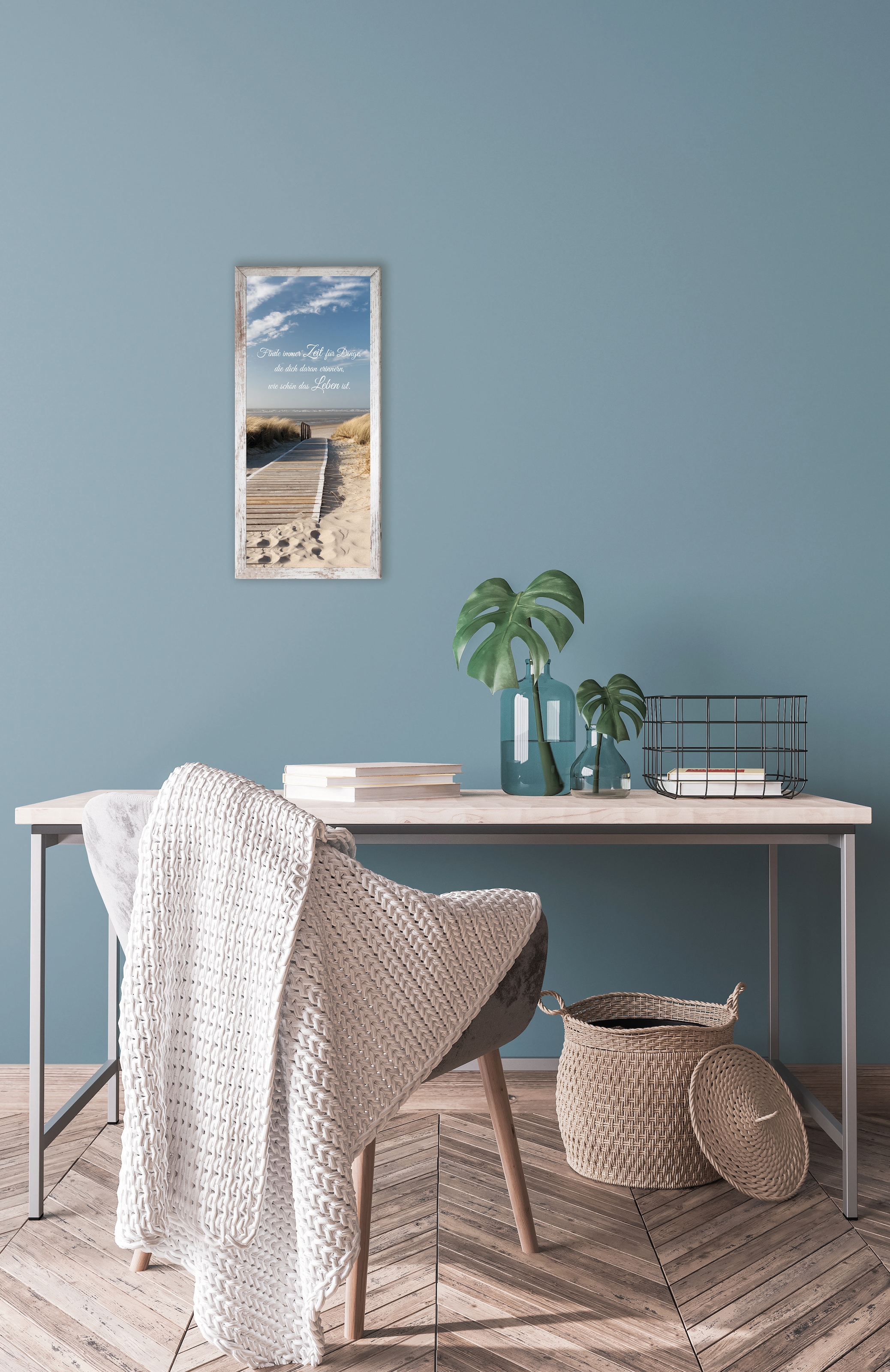 Bönninghoff Bild mit Rahmen »Strand- Spruch«, (1 St.) auf Raten kaufen