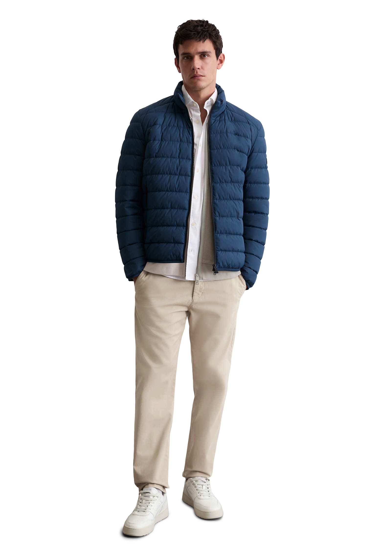 Marc O'Polo Steppjacke, Übergangsjacke, aus recyceltem Performance-Polyester, regular fit