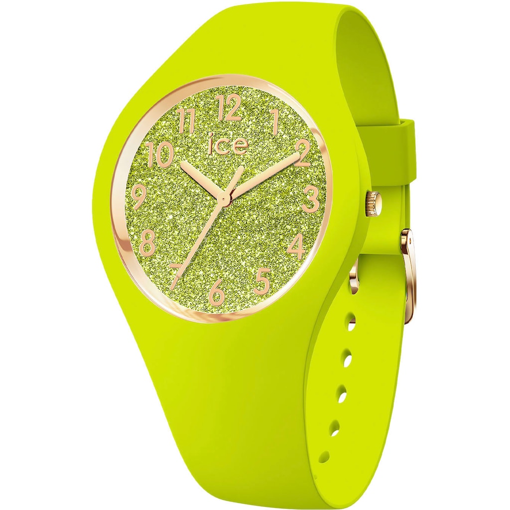 ice-watch Quarzuhr »ICE glitter Neon lime Small 3H 021225«