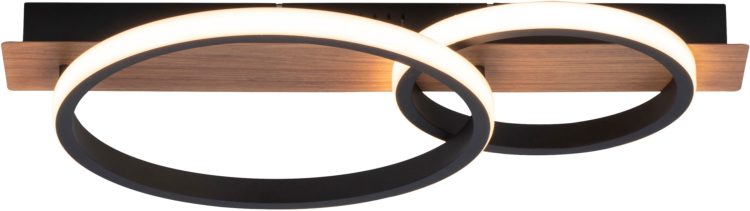 Home affaire LED Deckenleuchte »Molay«, 3 warmweißes Jahren kaufen 1 XXL Holz online Dekor flammig-flammig, Licht, Deckenlampe | mit Garantie