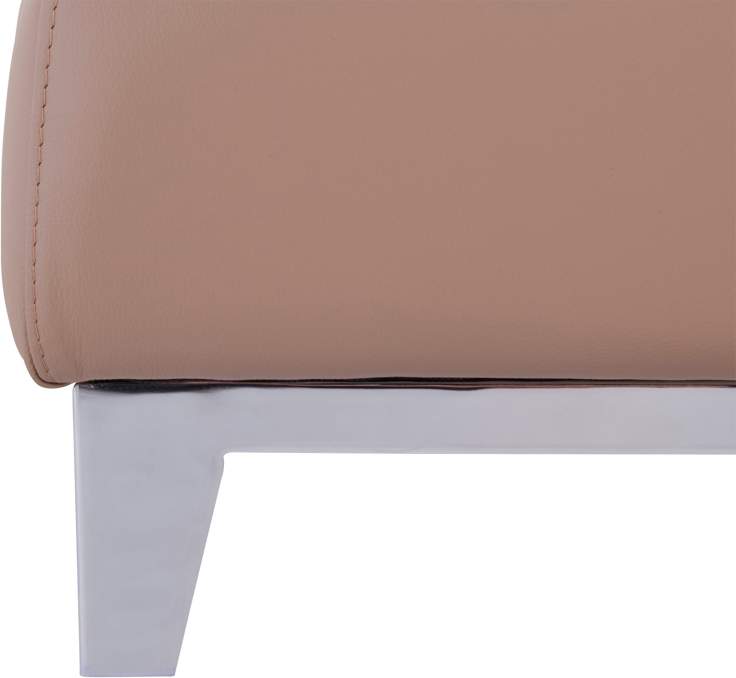 COTTA Polstergarnitur »Teresa«, (Set), Set: bestehend aus Ecksofa und Hocker, Ecksofa wahlweise Bettfunktion