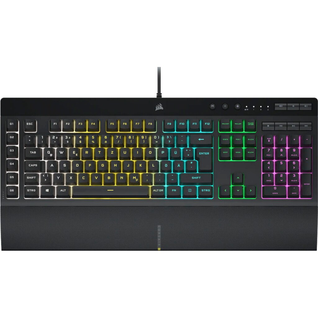 Corsair Gaming-Tastatur »K55 RGB PRO«, (Ziffernblock-USB-Anschluss-Fn-Tasten)