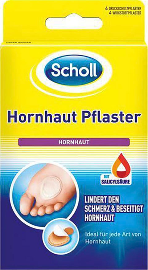 Hornhautpflaster, (Set, 8 St., 4 Wirkstoffpflaster und 4 Druckschutzpflaster), Zur...