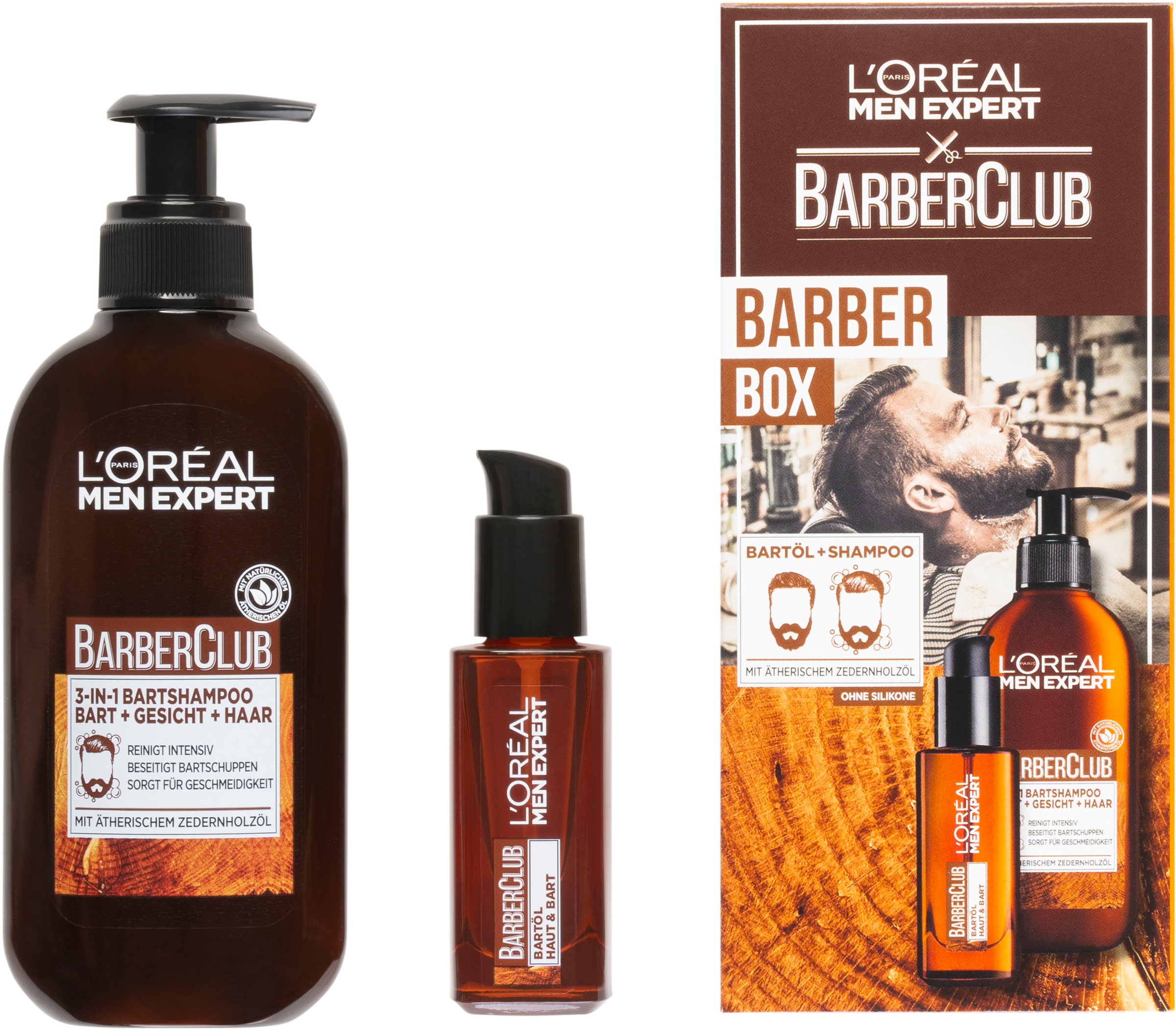 Gesichtsöl »L'Oréal Men Expert Bartpflege Set mit Bartöl«, besonders für das Gesicht...