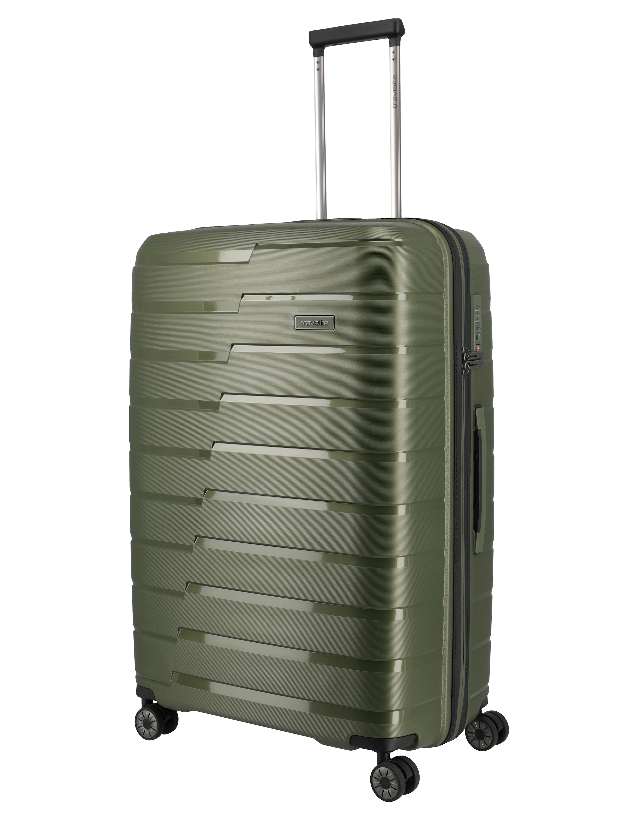 travelite Trolley "AIR BASE Reisekoffer Hartschale" 105 l 4 Rollen widerstandsfähiges Material und cleverer Innenaufteilung