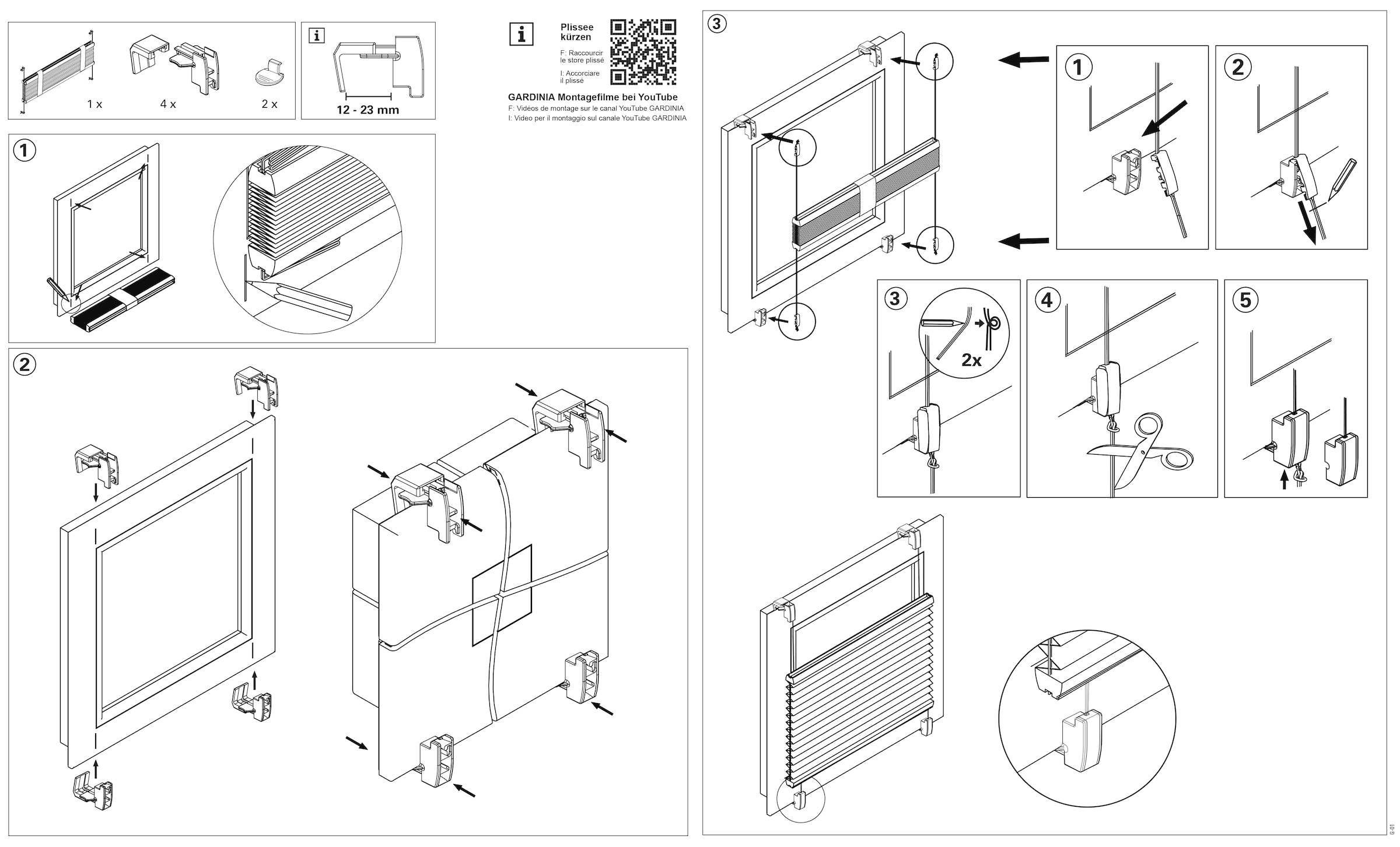 my home Plissee »EASYFIX PIA«, Lichtschutz, ohne Bohren, verspannt, mit patentiertem Trägersystem