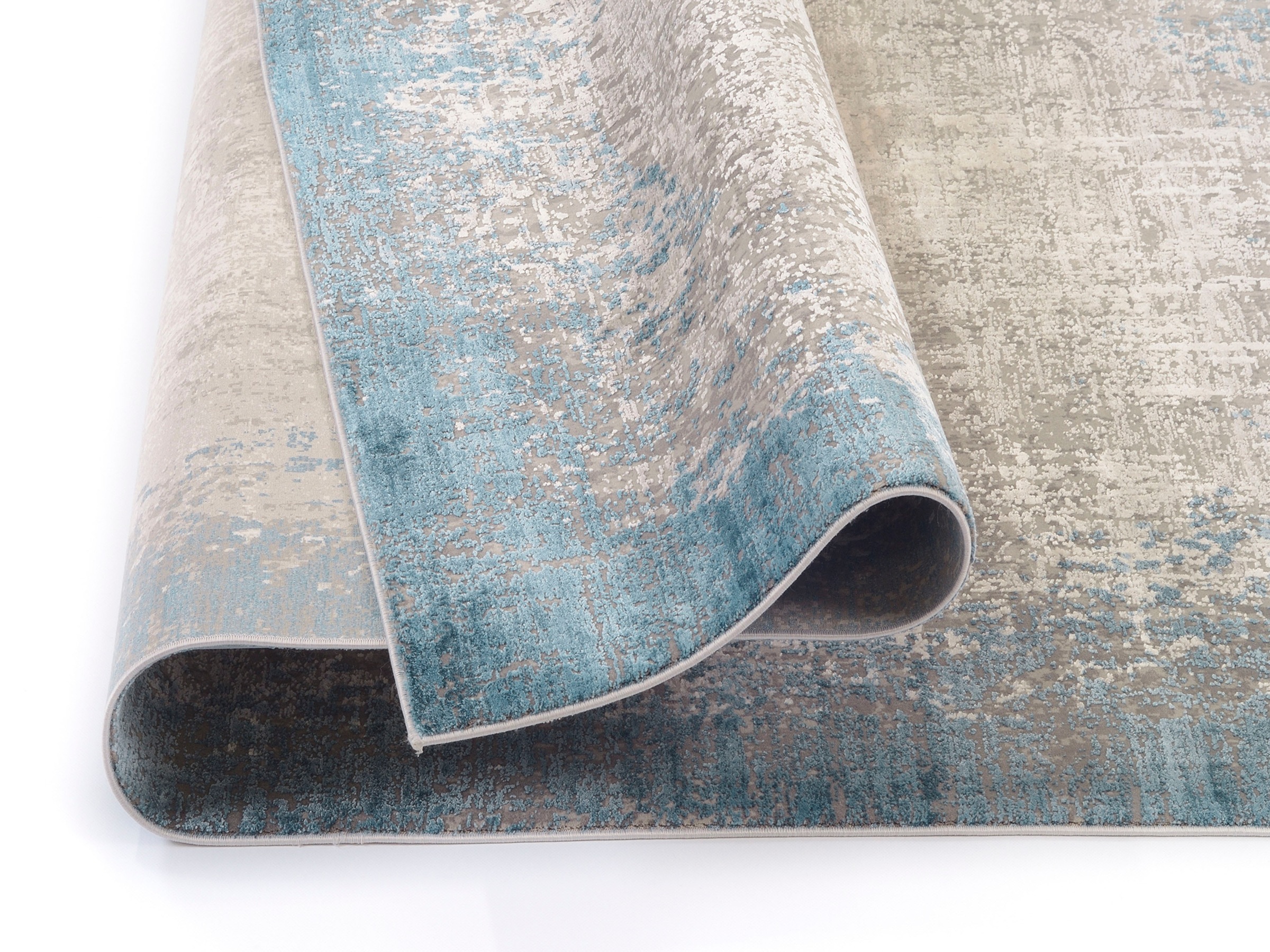 WK WOHNEN Teppich »BORDER« rechteckig 8 mm Höhe hochwertiger Viskoseanteil, samtweiche Oberfläche mit 3 D Effekt