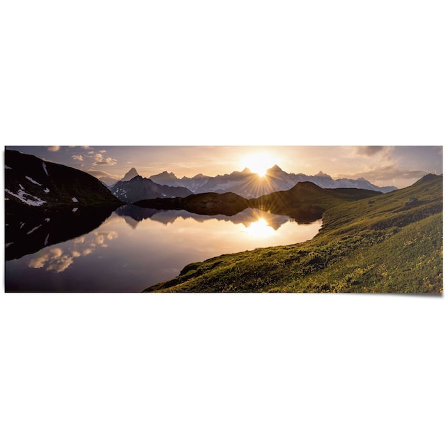 Reinders! Poster »Bergsee Sonnenuntergang«, (1 St.) auf Raten bestellen