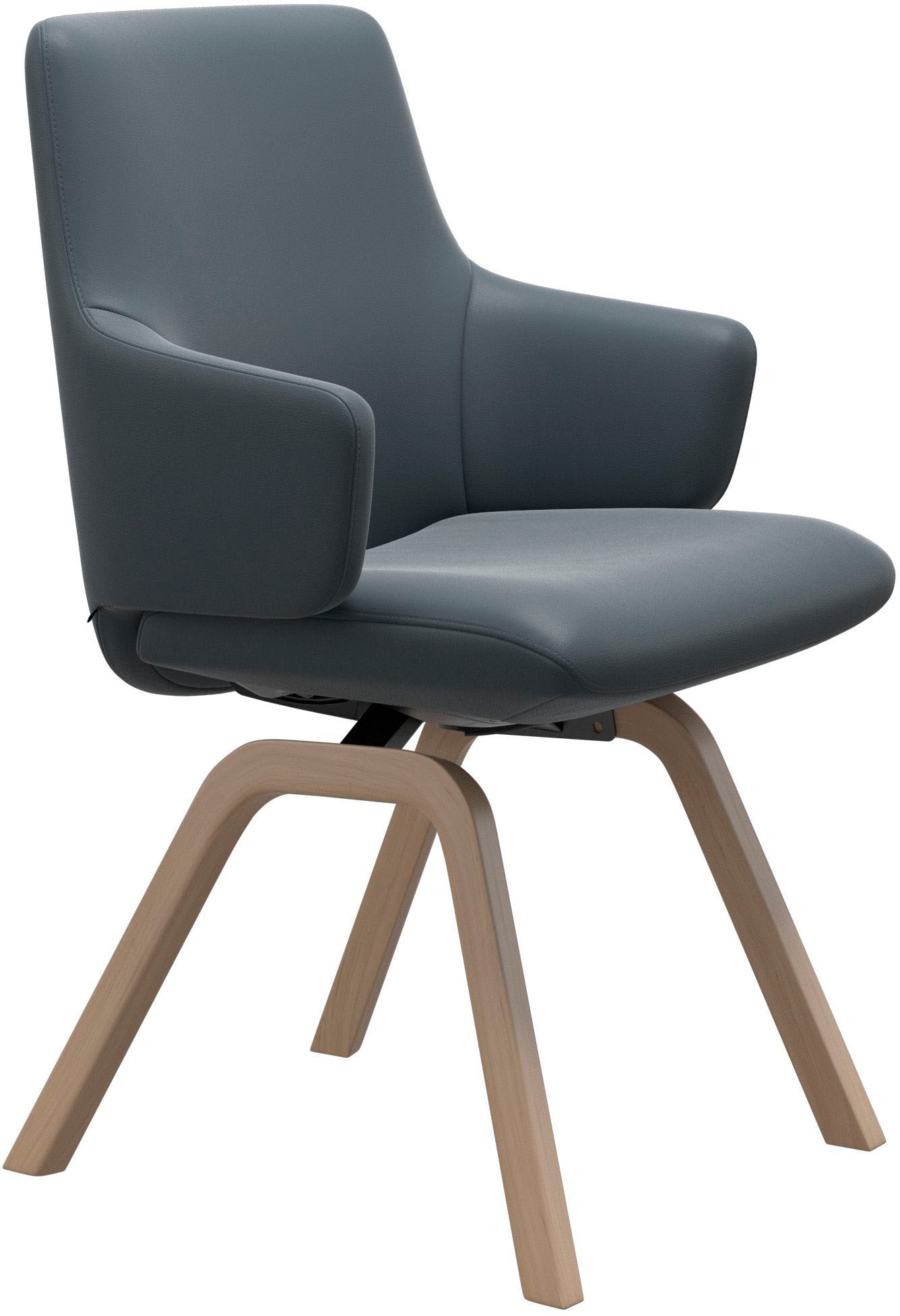Stressless® Polsterstuhl »Laurel«, Leder BATICK, Low Back mit Armlehne, Größe L, mit schräggestellten Beinen in Eiche