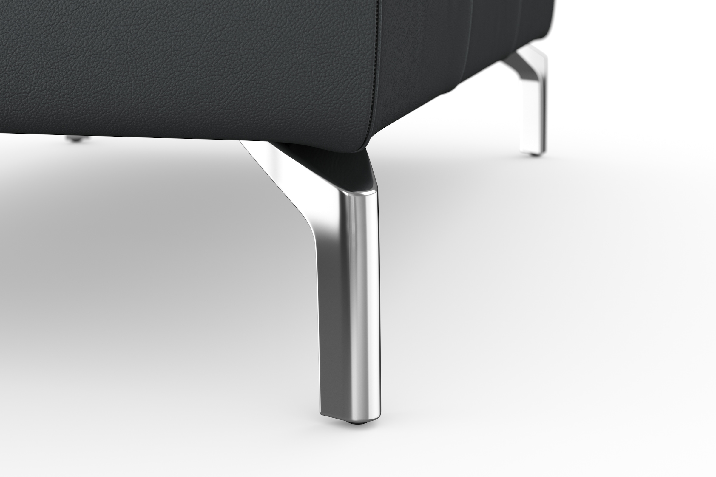 sit&more Hocker »Bendigo«, mit Klappfunktion, Bodenfreiheit 15 cm, wahlweise in 2 Fußfarben