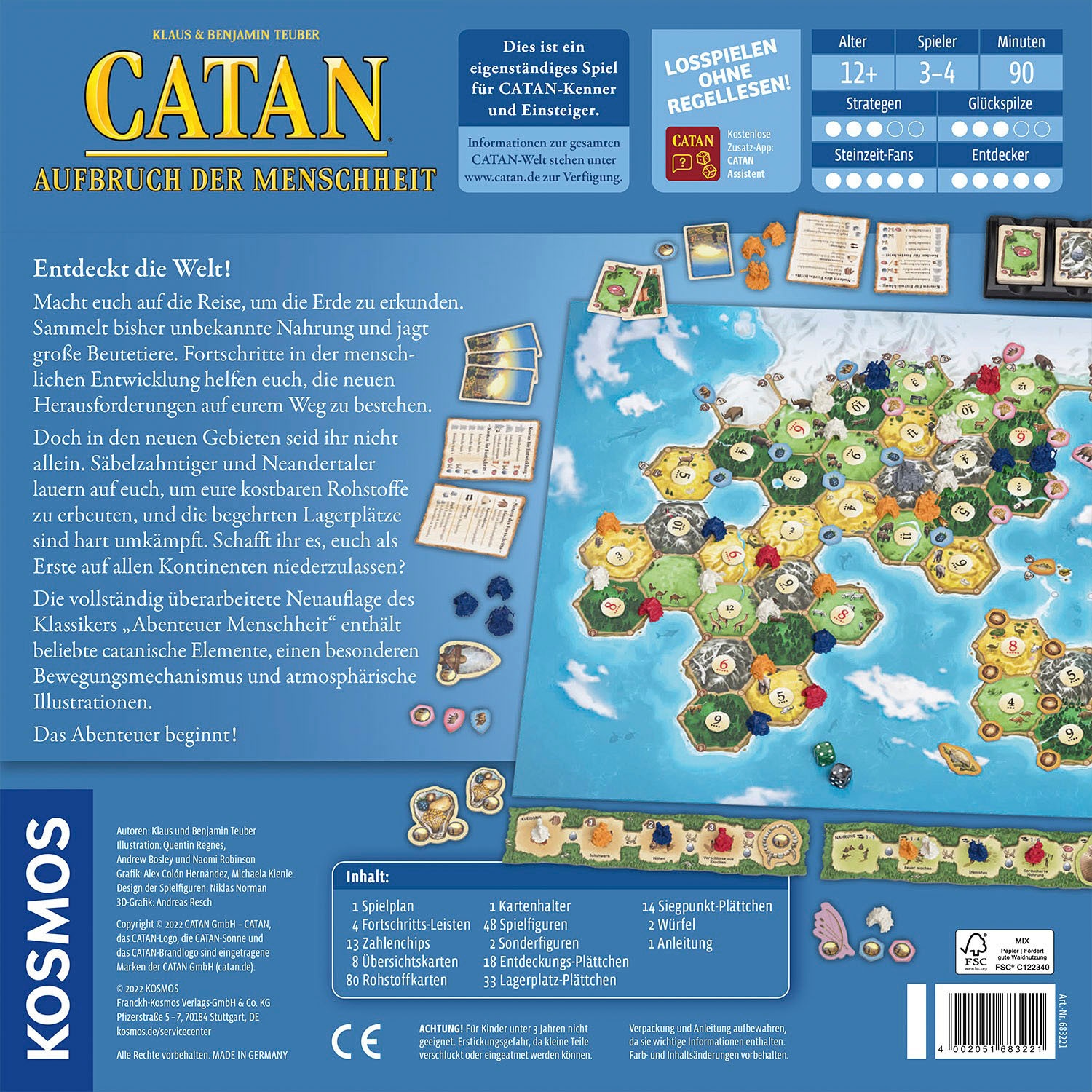 Kosmos Spiel »Catan - Aufbruch der Menschheit«, Made in Germany