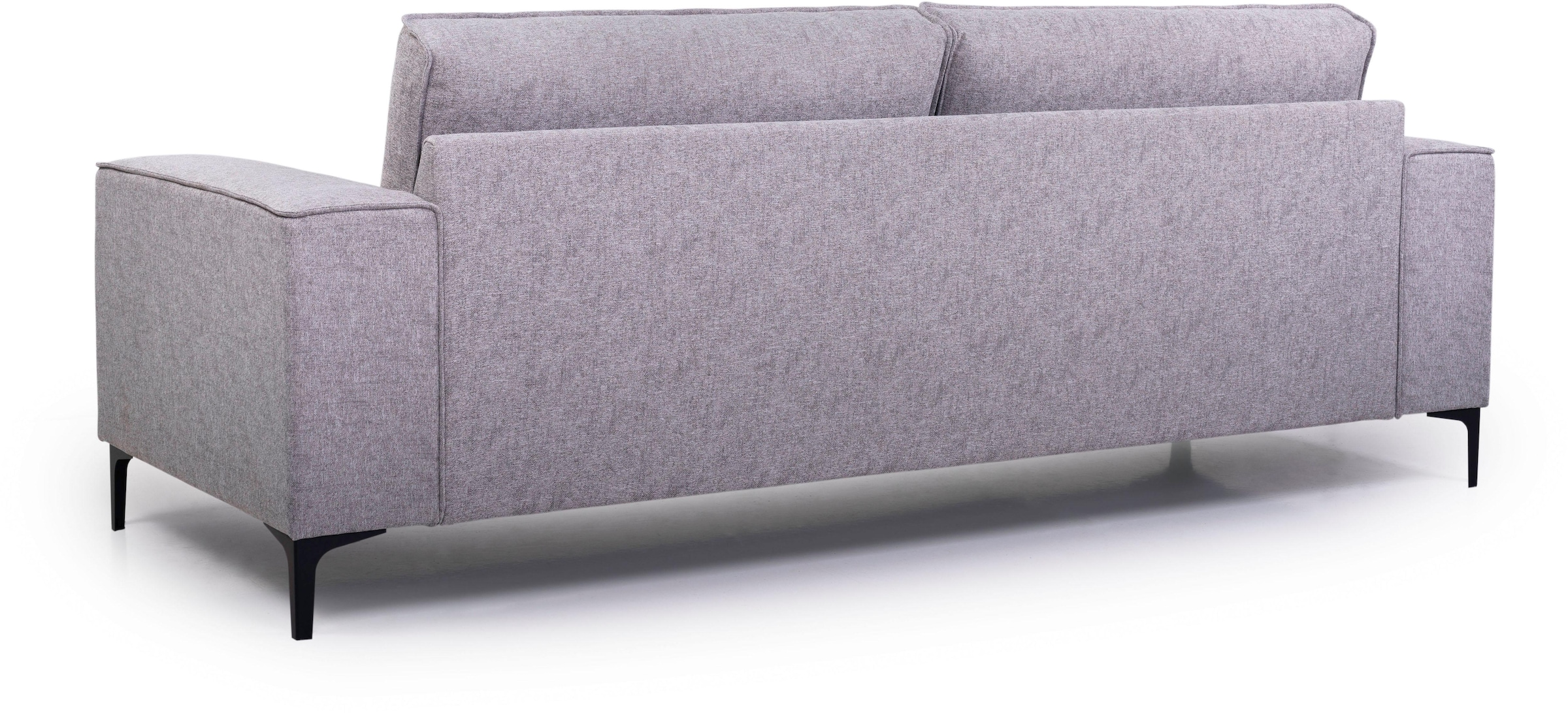 OTTO home 3-Sitzer »OLAND, B: 224 cm - Skandi-Design« 224 cm, Wellenunterfederung, Skandi-Design, Metallfüße