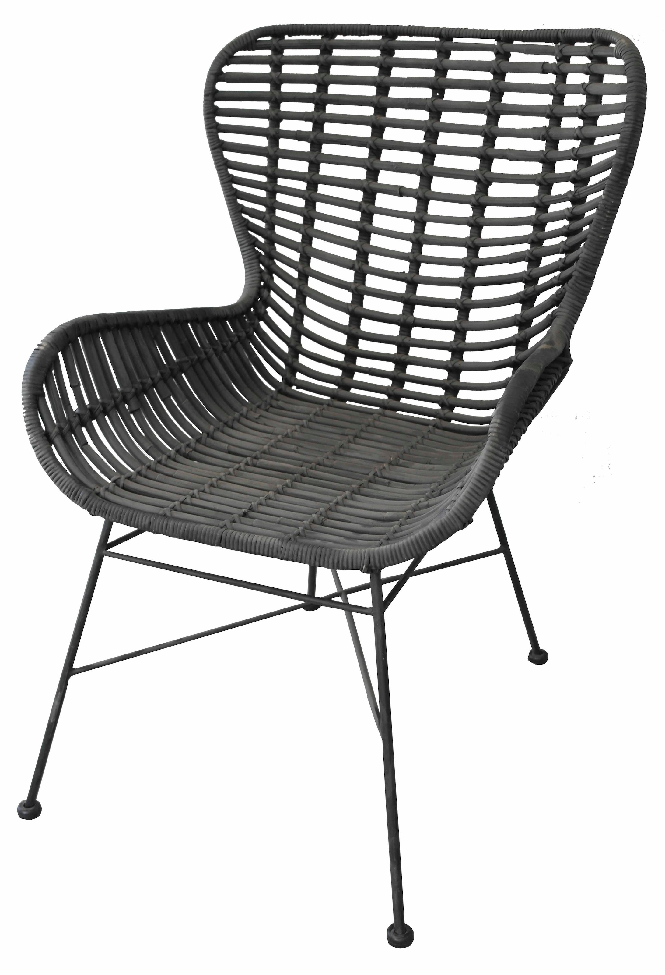 Sessel »Sit&Chairs«, mit geschwungenen Armlehnen, in schwarz oder natur, Shabby Chic
