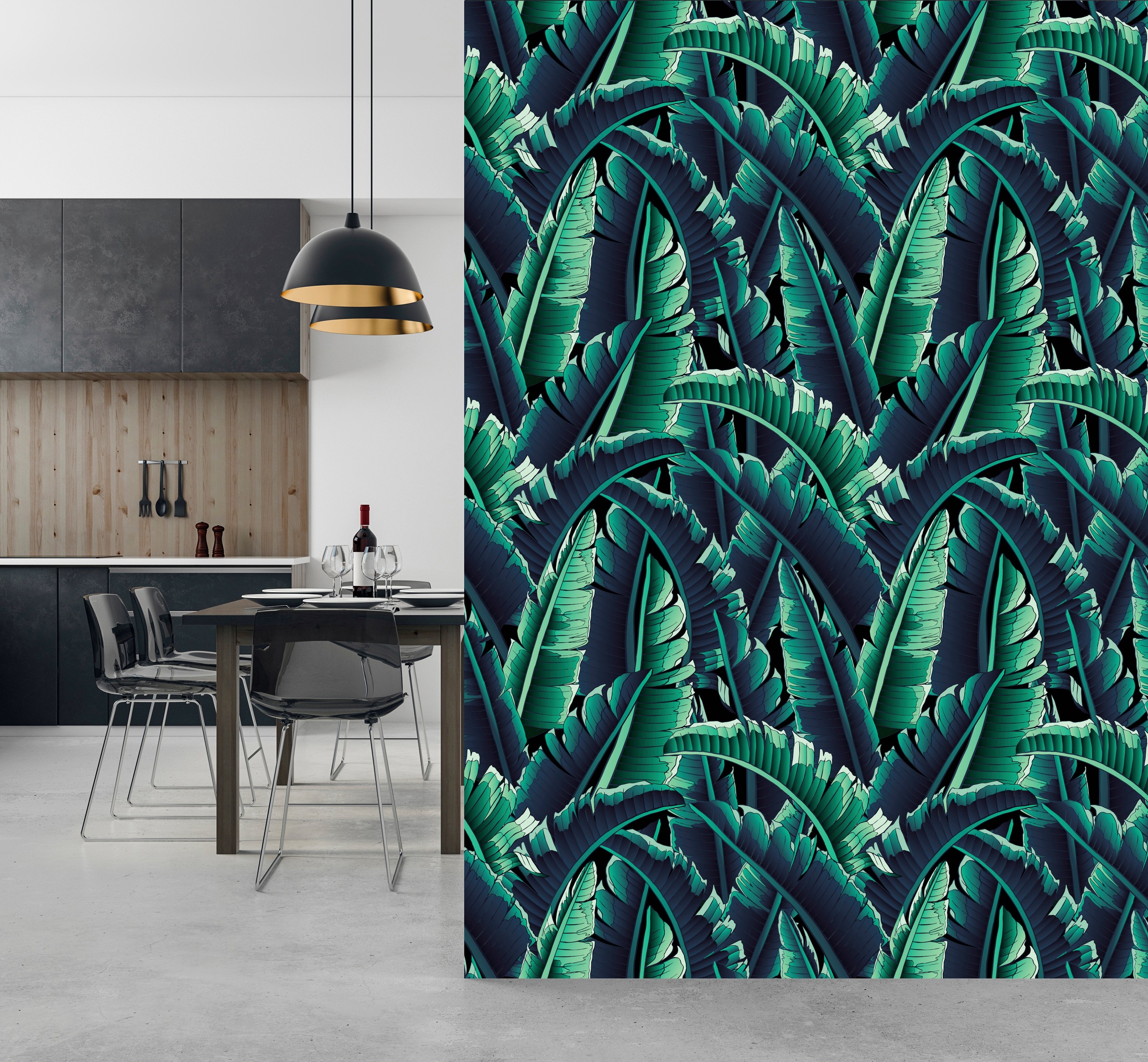 queence Vinyltapete »Christina«, bedruckt-Motiv-botanisch-floral-gemustert-natürlich, 90x250cm, selbstklebend, kinderleichte Anbringung, Sticker