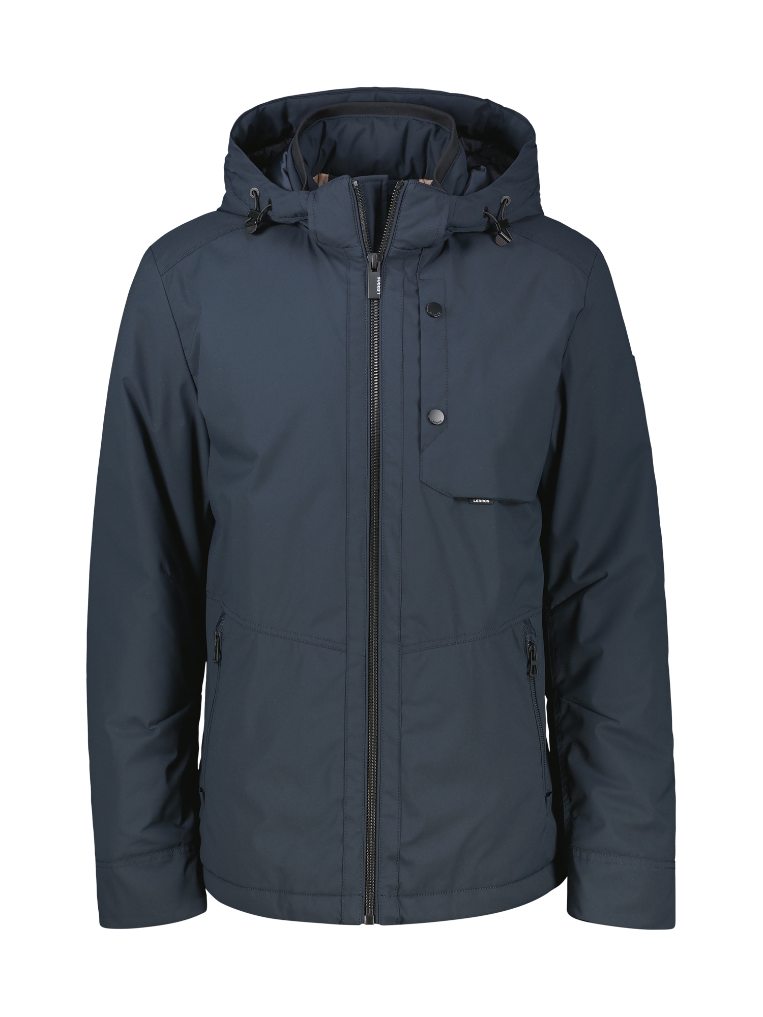 LERROS Outdoorjacke »Funktionsjacke in großen Größen, wind- und wasserabweisend« mit Kapuze