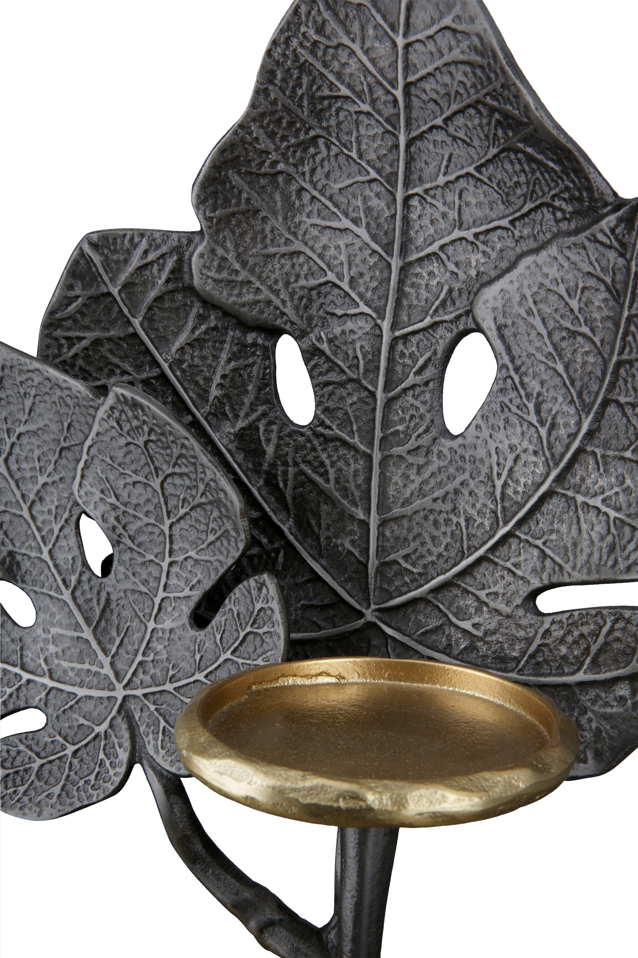 »Leaf«, St.), GILDE Aluminium, bestellen Kerzenhalter Kerzenleuchter 1-flammig aus (1 bequem