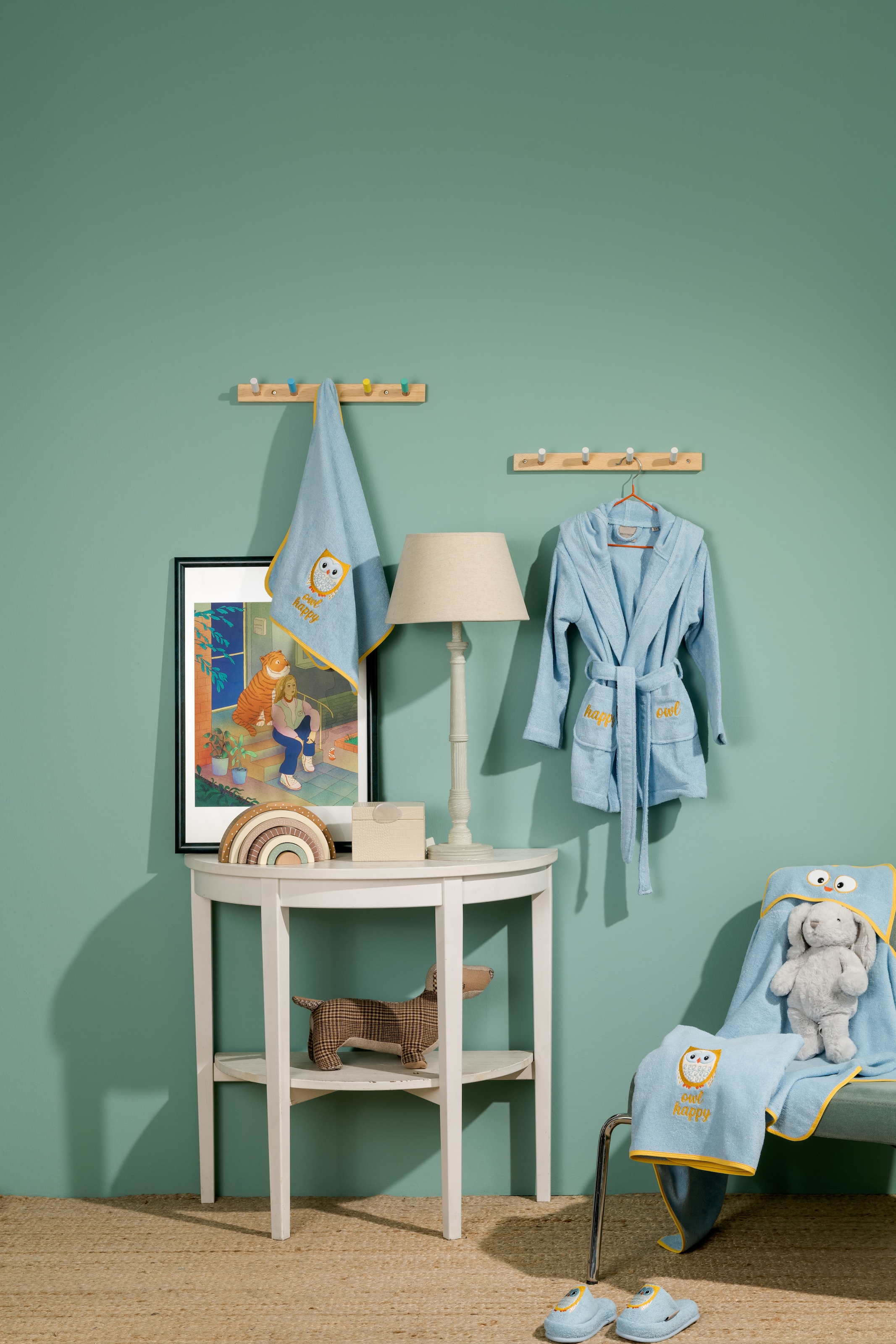 Egeria Kinderbademantel »OWL« mit Eulen Applikation