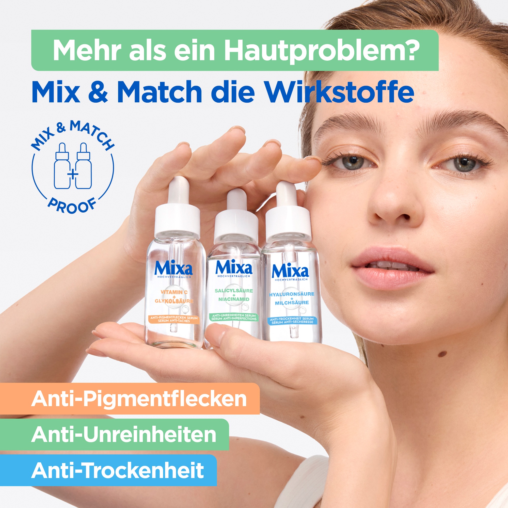 Mixa Gesichtsserum »Mixa Anti-Unreinheiten Serum«, mit hoher Wirksamkeit