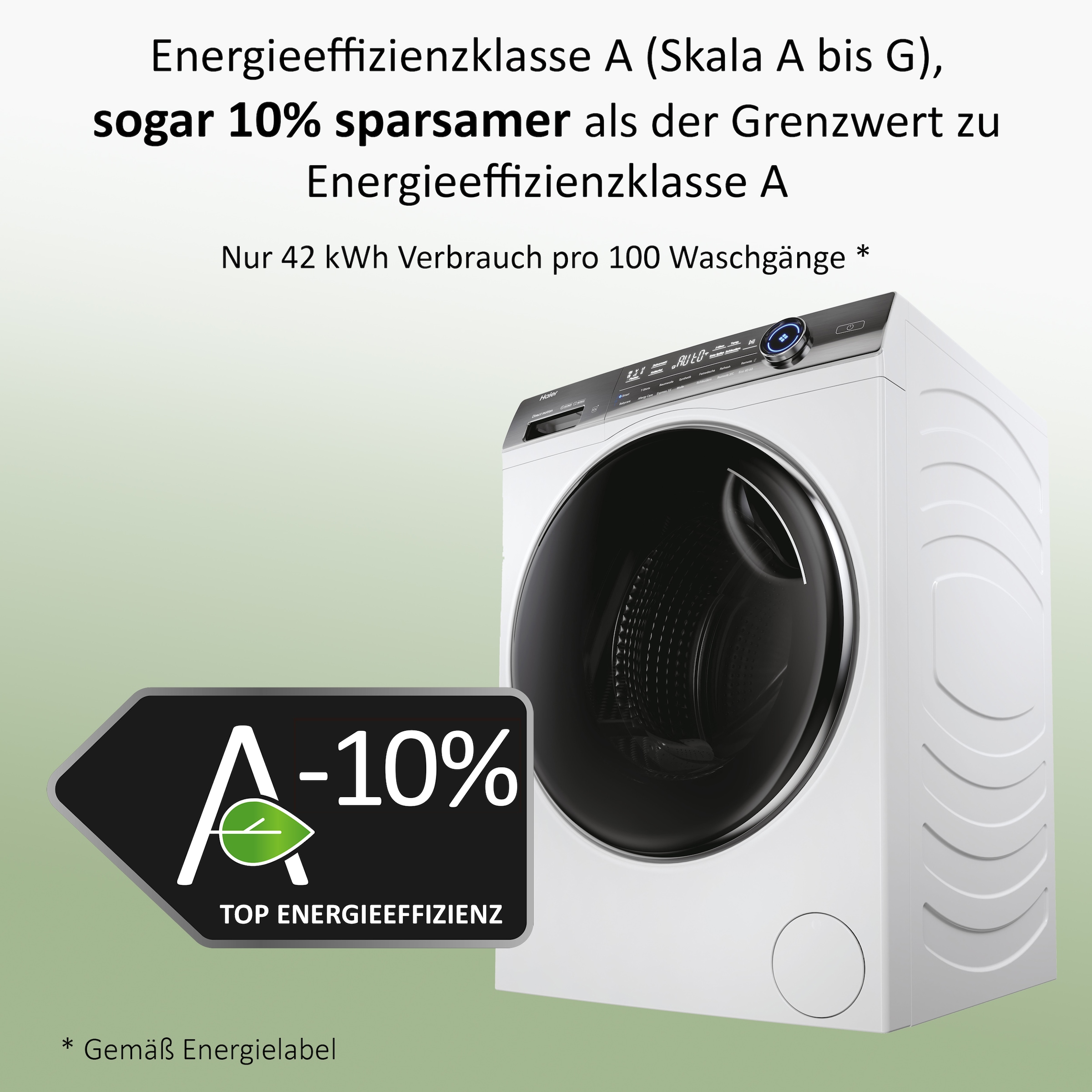 Haier Waschmaschine I-PRO SERIE 7 PLUS »HW90-BD14979EU1«, 9 kg, 1400 U/min, Refresh: Für ressourcenschonende Wäschepflege