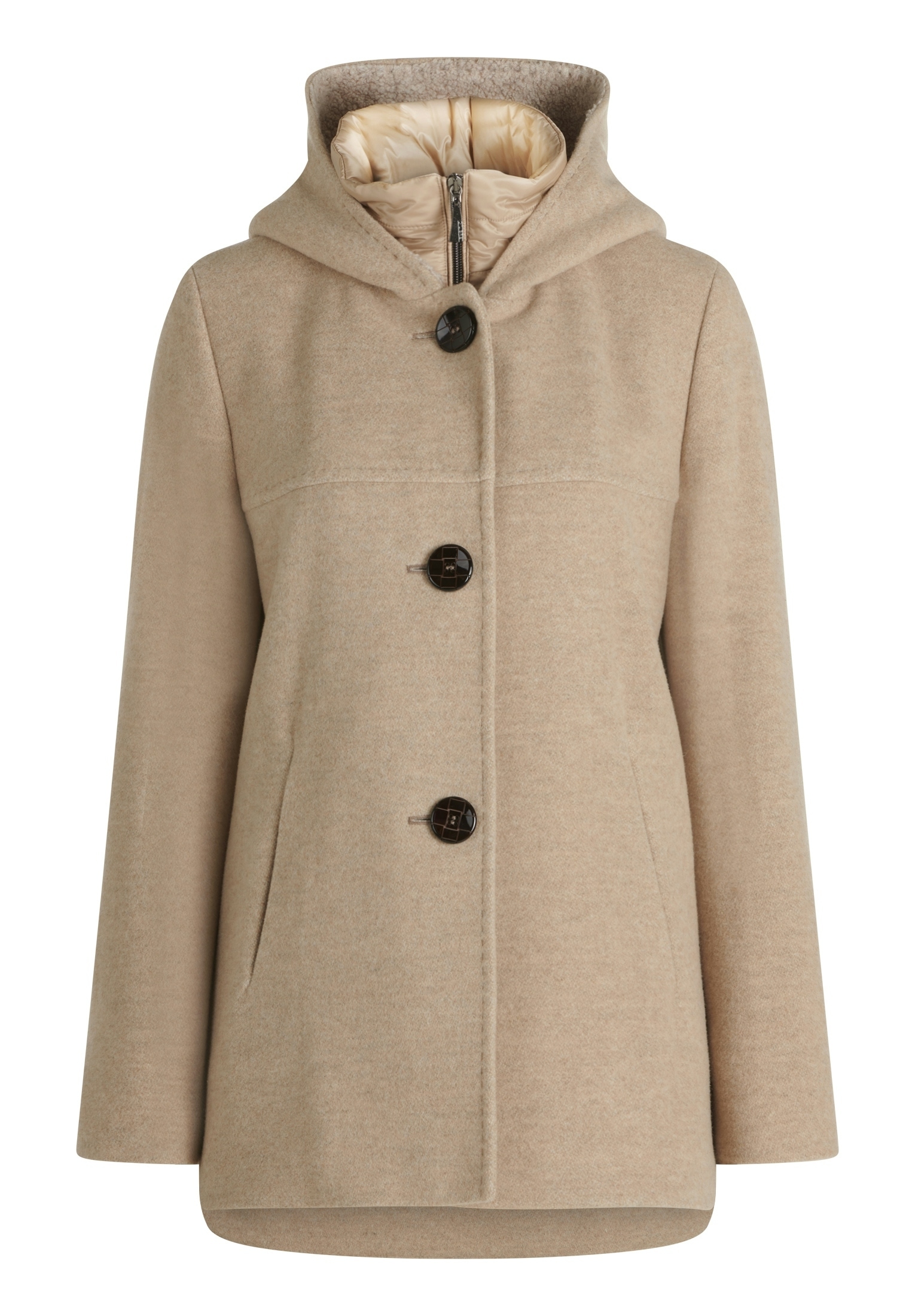 Gil Bret Wolljacke mit Kapuze 2 in 1 Optik mit Kapuze