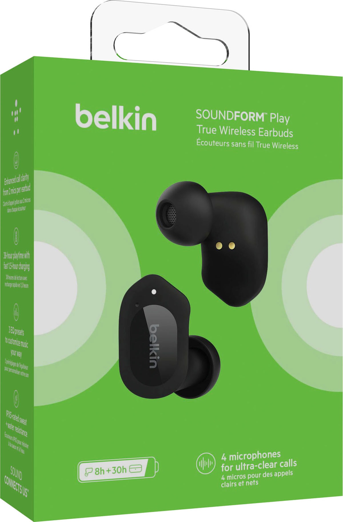 Belkin wireless Kopfhörer In-Ear UNIVERSAL Jahre Play Schalldruckpegel: Maximaler Kopfhörer«, ➥ dB True | - 3 Garantie XXL »SOUNDFORM Wireless 98
