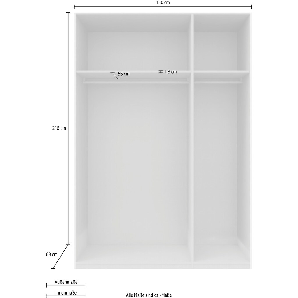 Express Solutions Schwebetürenschrank »SWIFT«, wahlweise inkl. Zubehör-Paket