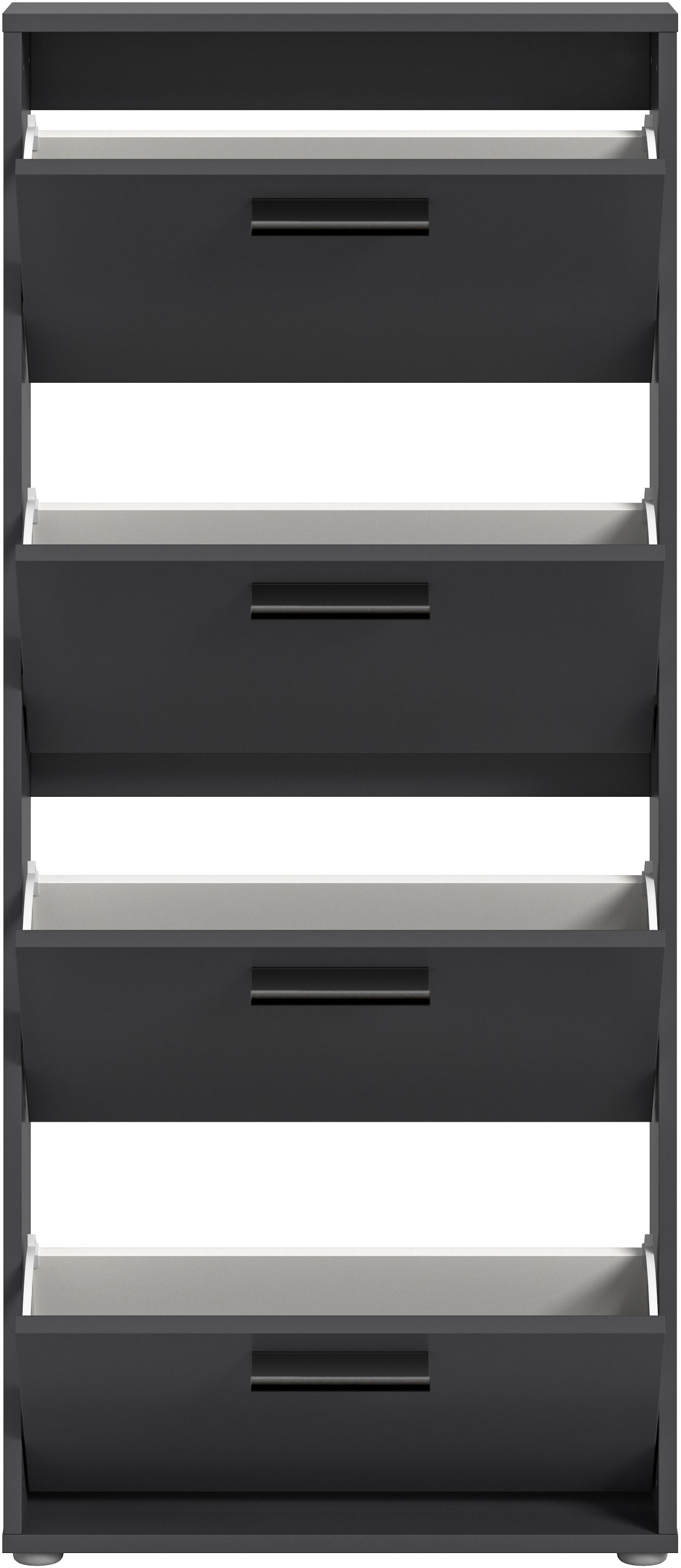 HBZ Schuhkommode »Sam Schuhkipper, Schuhschrank BxHxT 59x136x17 cm«, (1 St.), mit 4 Klappen