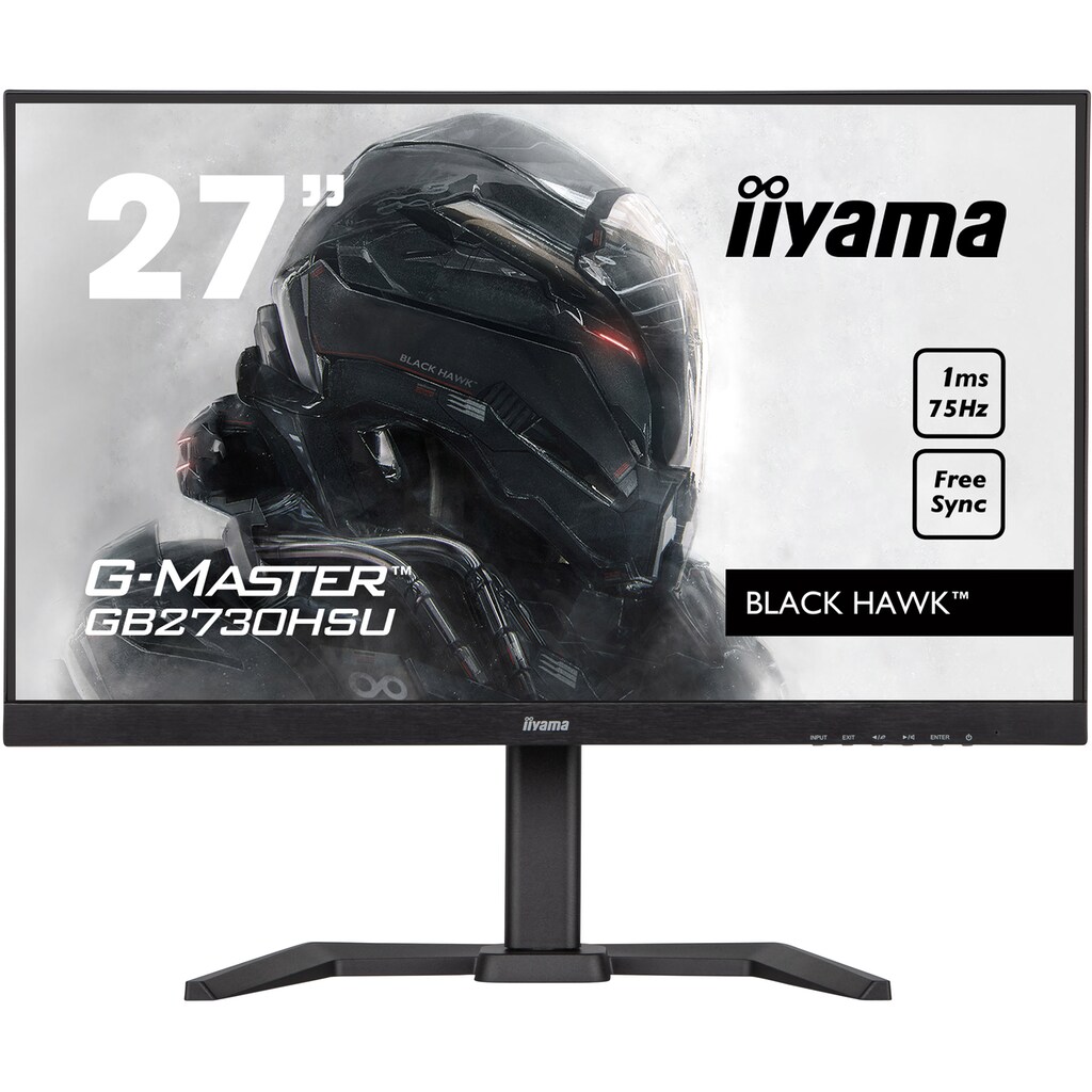 Iiyama Gaming-LED-Monitor »GB2730HSU-B5«, 68,6 cm/27 Zoll, 1920 x 1080 px, Full HD, 1 ms Reaktionszeit, 75 Hz