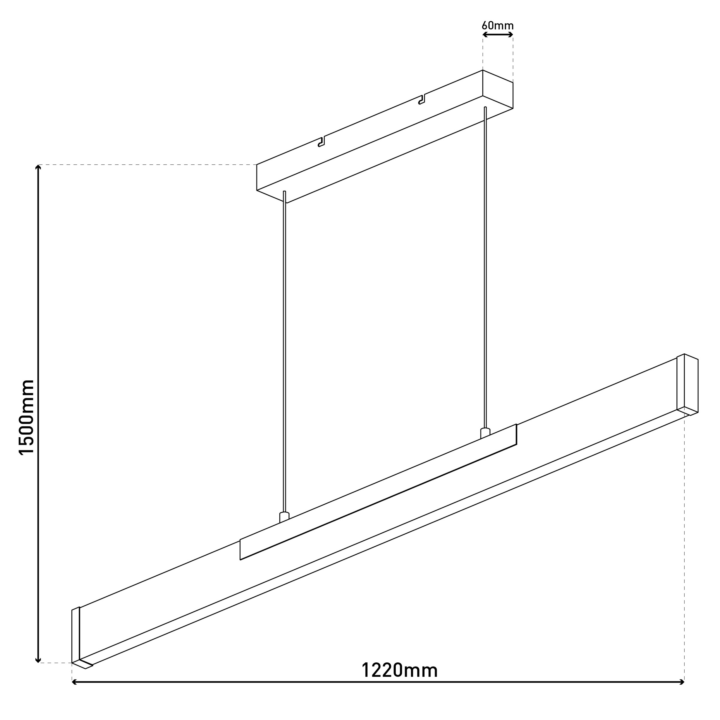 näve LED Pendelleuchte »Wilma« LED-Modul 1 Stk. Warmweiß mit Holz, dimmbar per Wandschalter, Memoryfunktion, höhenverstellbar