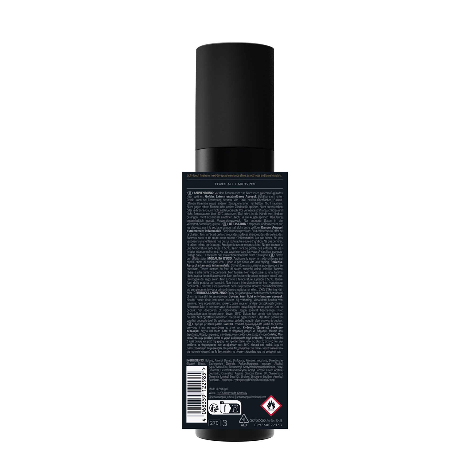 Sebastian Professional Haaröl »Dark Oil Hairmist« für geschädigtes, glanzloses, trockenes und widerspenstiges Haar