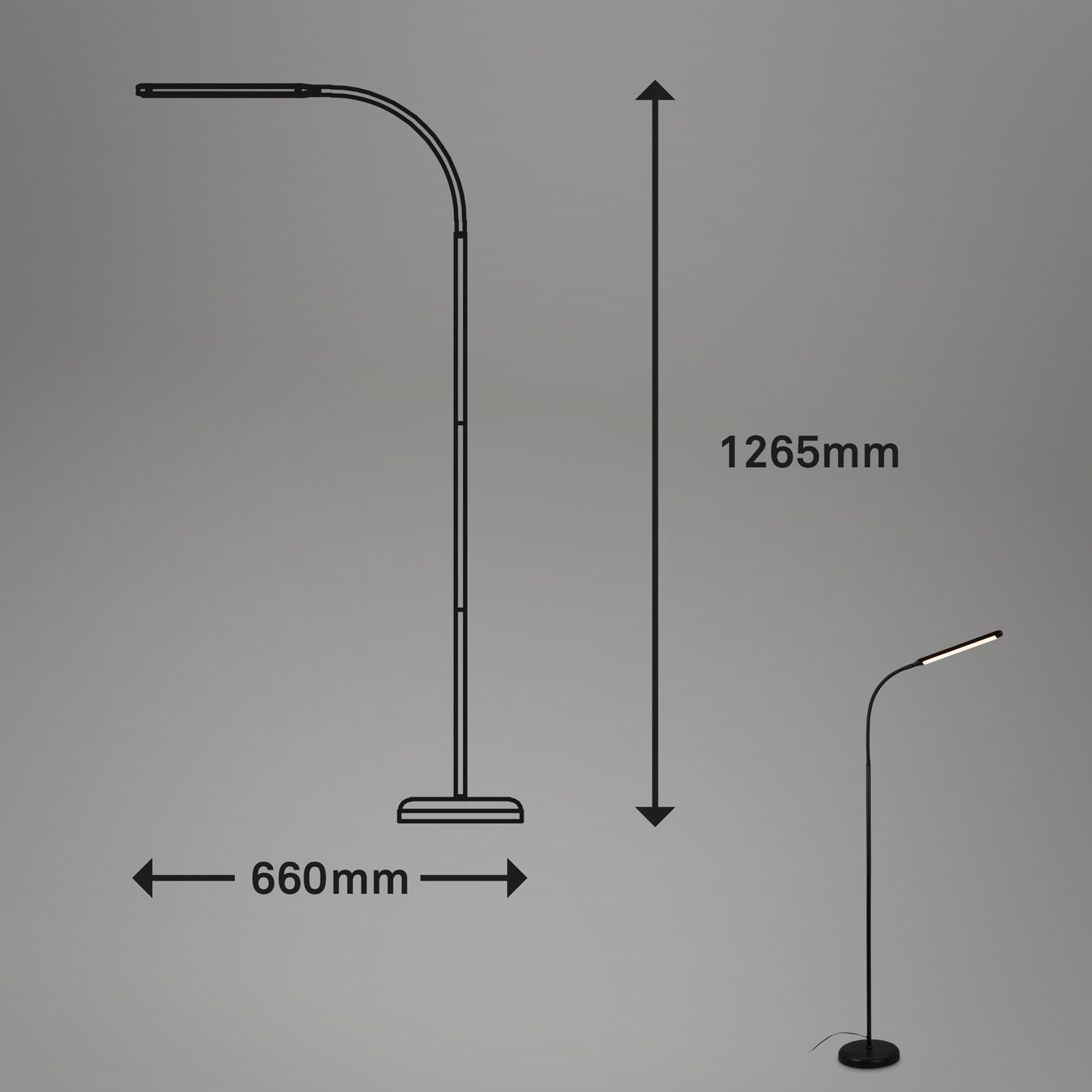Briloner Leuchten Stehlampe »Stehleuchte PIVAZ«