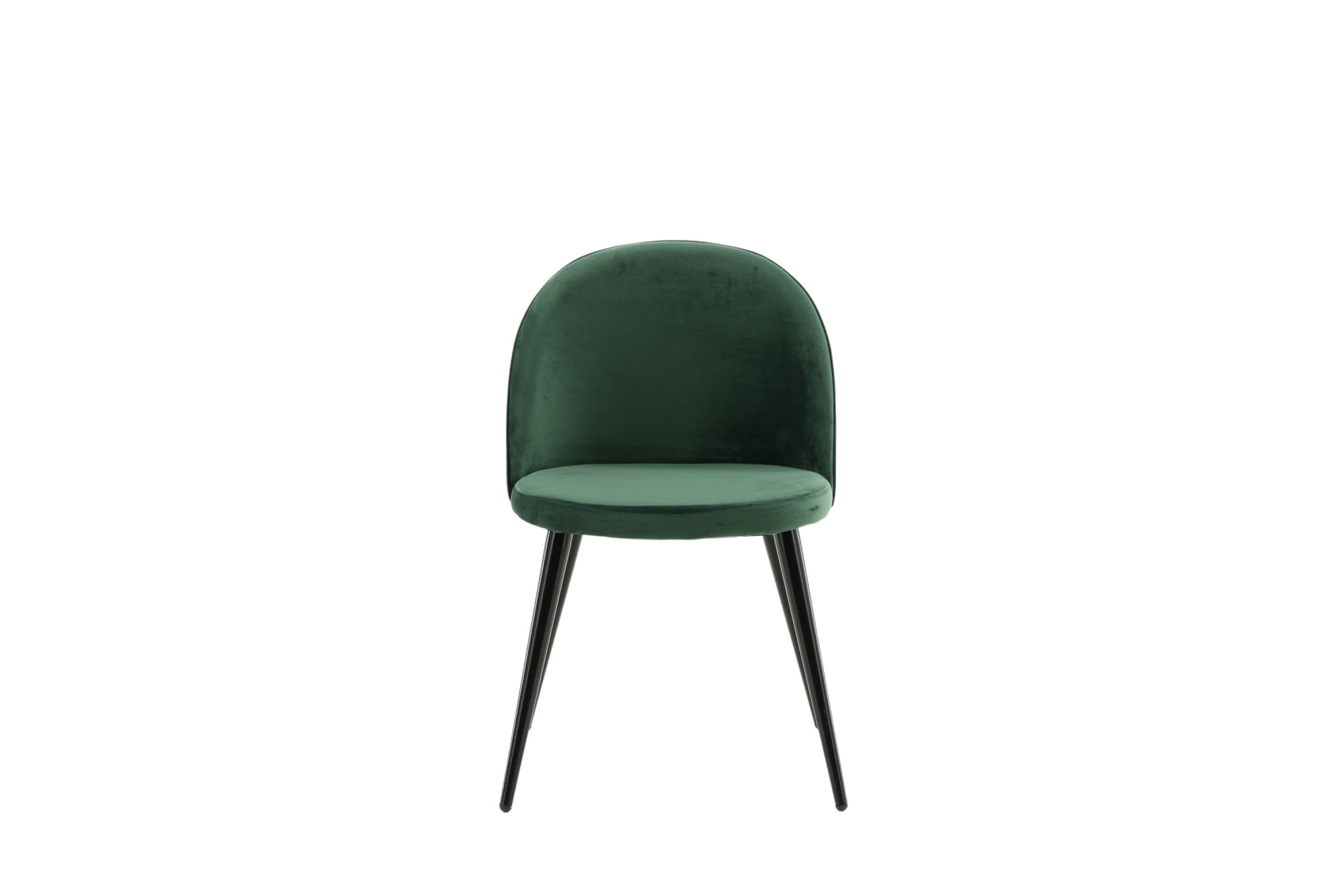 Venture Home Esszimmerstuhl »Velvet, 2er-Set Esszimmerstühle mit Samtbezug, 150 kg belastbar« () 2 Stk.Polsterstuhl, weicher Bezug, Metallbeine, abgerundet
