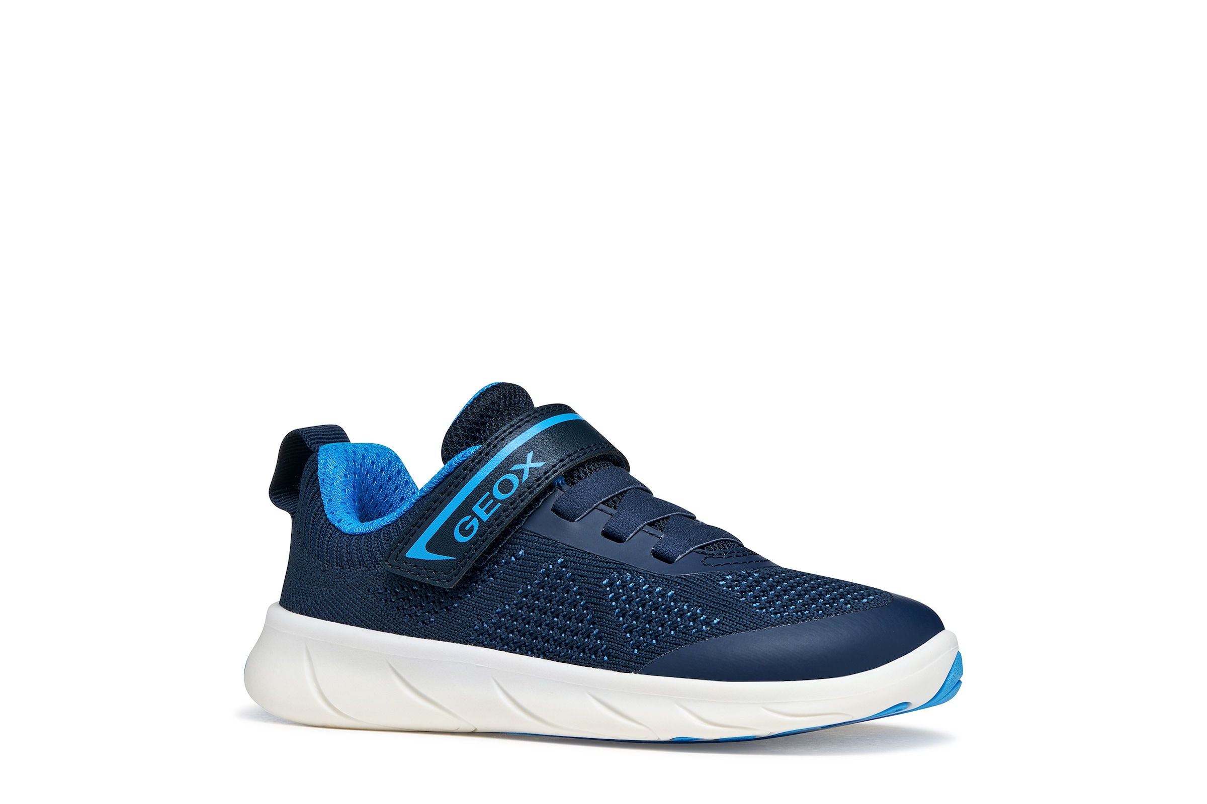 Geox Barfußschuh »J FOOT-RUN BOY«  Klettschuh mit Logo, Größenschablone zum Download
