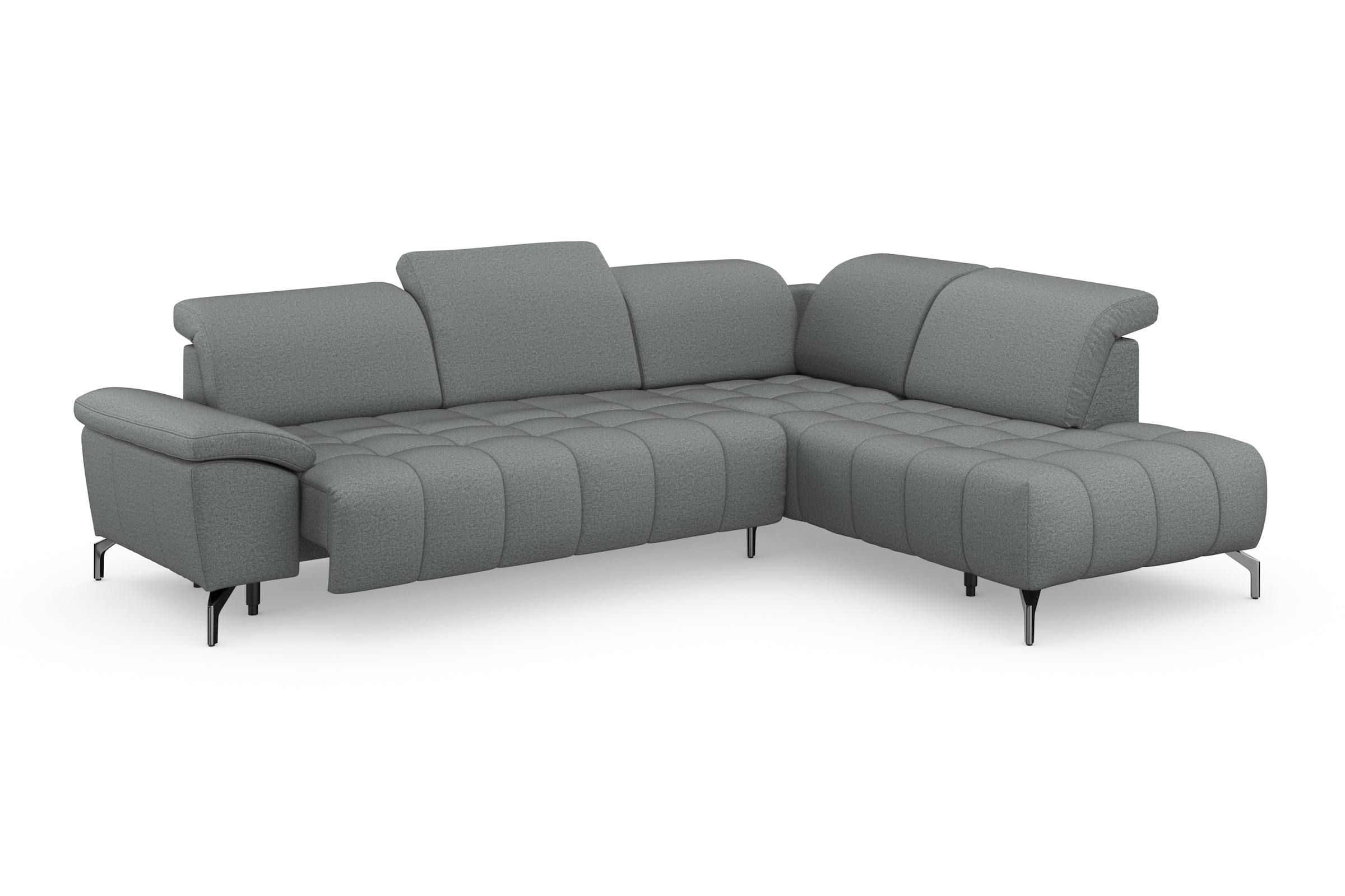 sit&more Ecksofa »Cool L-Form«, wahlweise mit Kopfteilverstellung und Vorziehsitz motorisch