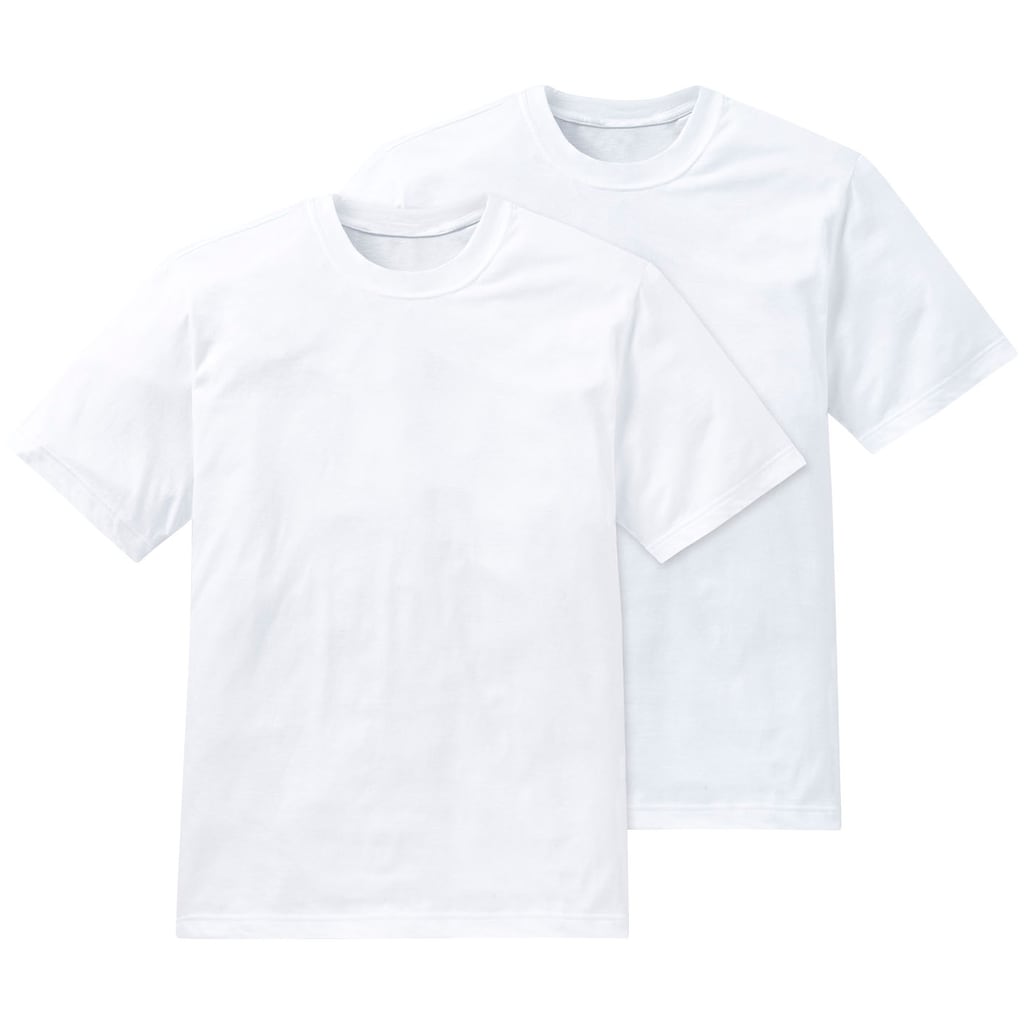 Schiesser T-Shirt »"Essentials"«, (2er-Pack), mit Rundhalsausschnitt