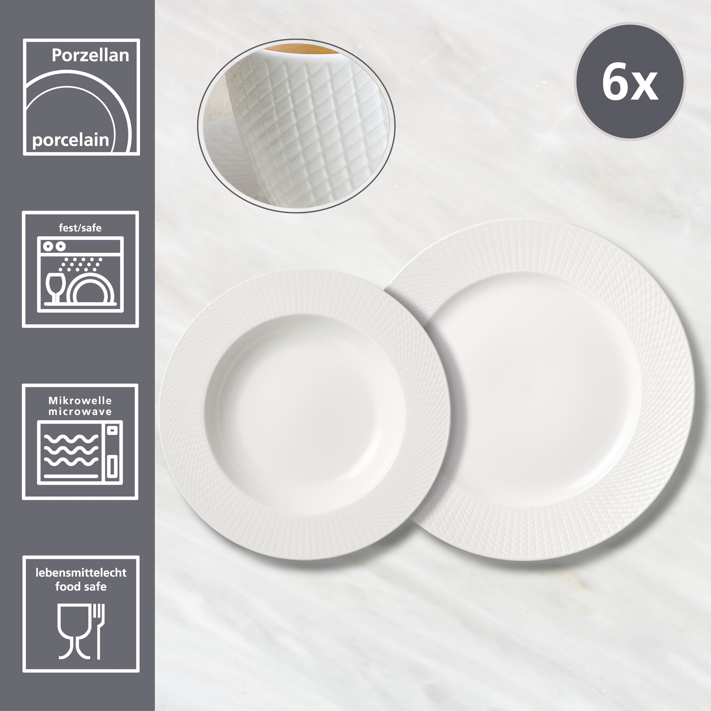 Ritzenhoff & Breker Tafelservice »Saphir« aus Porzellan für 6 Personen