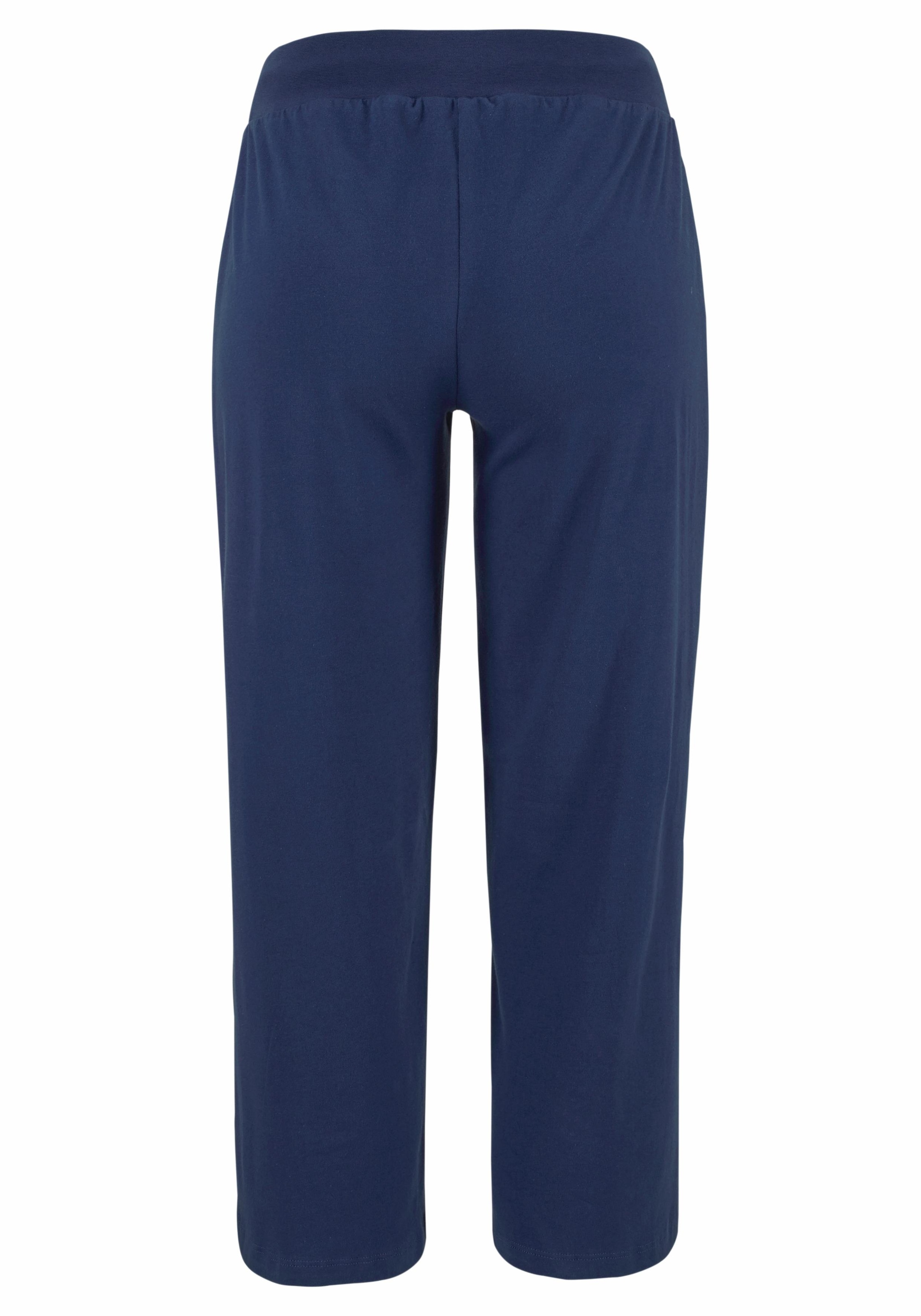 Beachtime 7/8-Strandhose, aus weichem Jersey, Wide-Leg, Jogginghose, Relaxhose