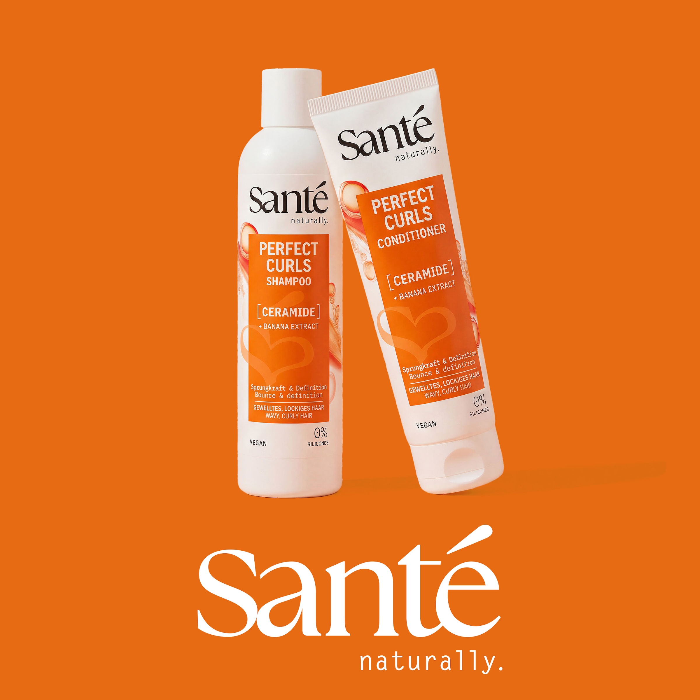 SANTE Haarspülung »Perfect Curls Conditioner« Haarspülung, mit Kokosöl, Avocadoöl und Rizinusöl