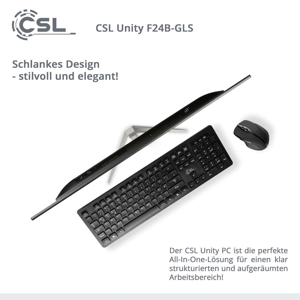 CSL All-in-One PC »Unity F24B-GLS mit Windows 10 Pro«