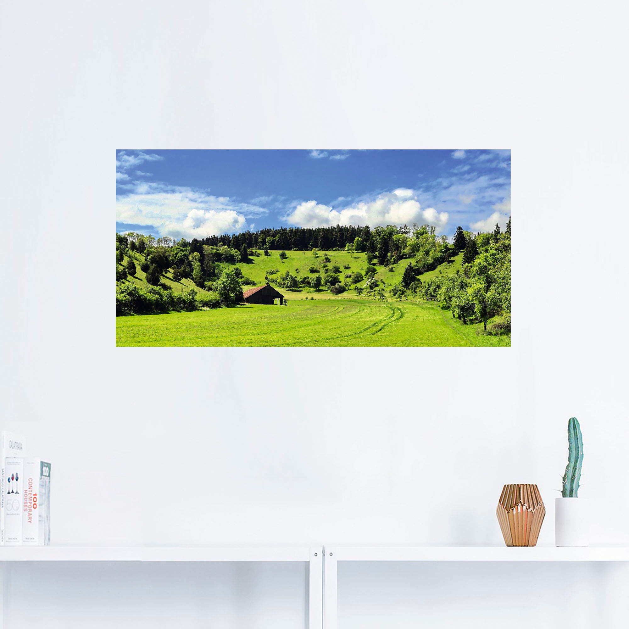 Artland Wandbild »Traumhafte Landschaft im Schwarzwald«, Wiesen & Baumbilder, (1 St.), als Alubild, Outdoorbild, Leinwandbild, Wandaufkleber, versch. Größen