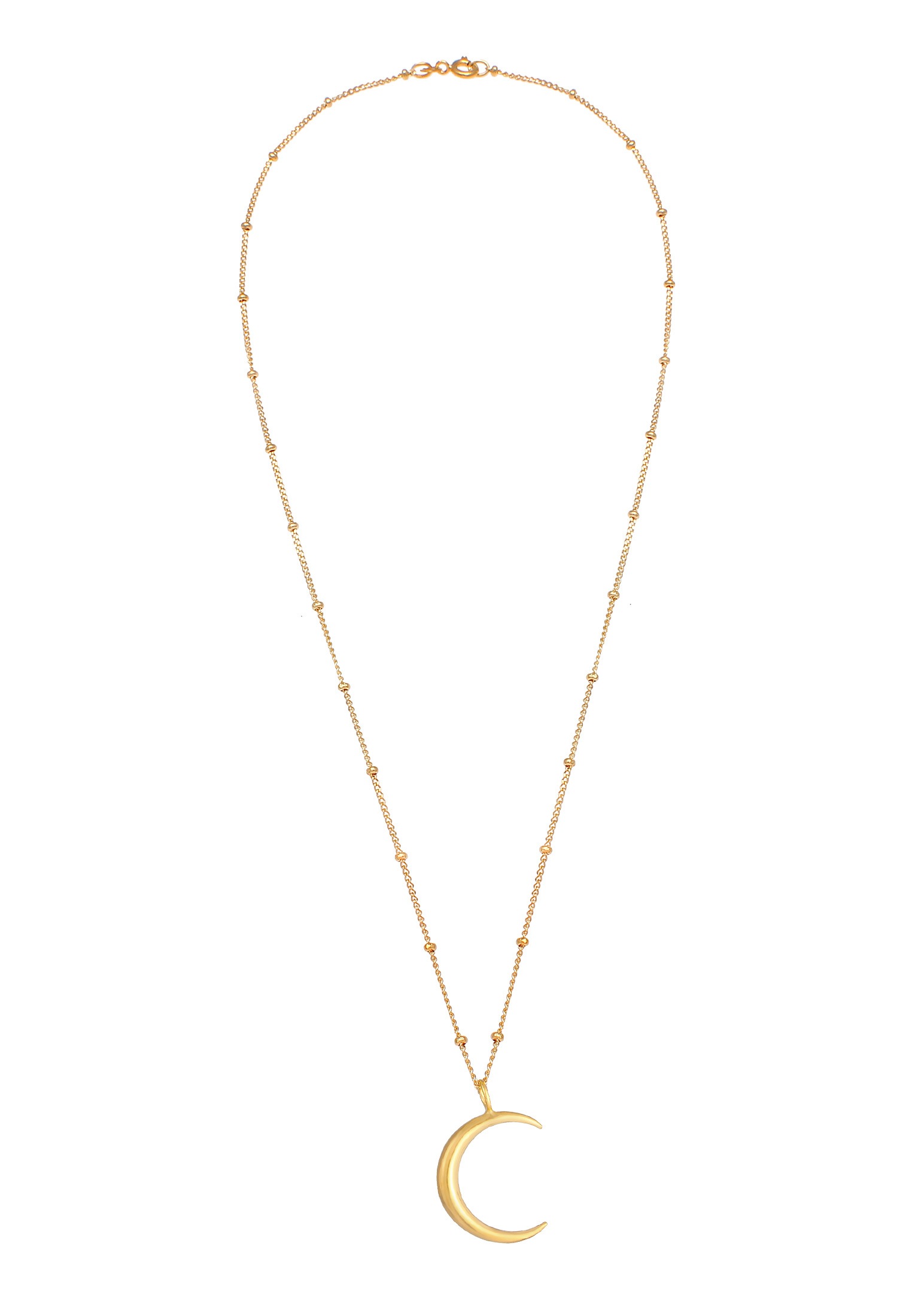 Elli Kette mit Anhänger »Halskette Halbmond Moon Sichel Astro 925 Silber«