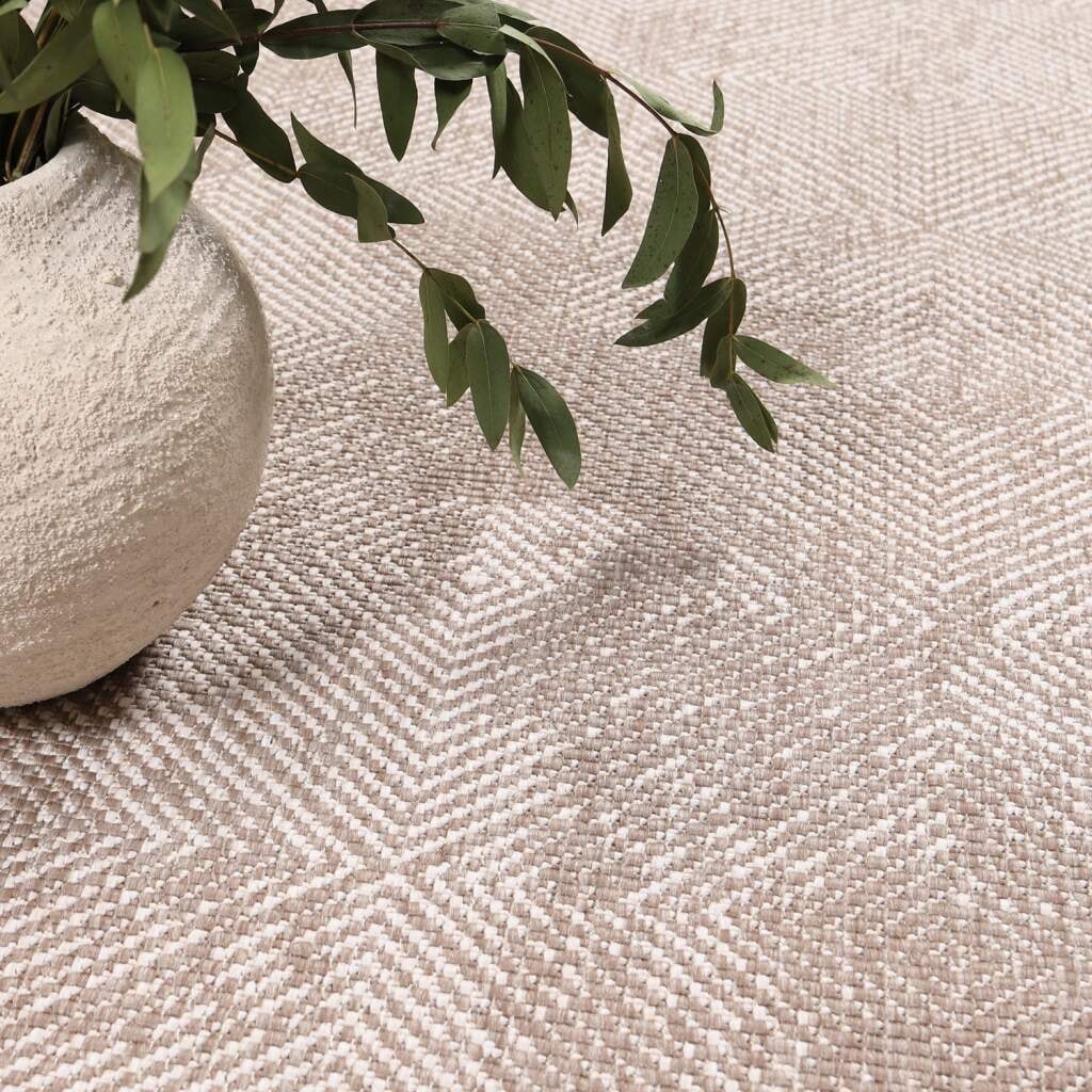 Carpet City Outdoorteppich »DUO RUG 5845«, rund, 5 mm Höhe, Wendeteppich Wetterfest In- & Outdoor, Balkon, Terrasse, Wohnzimmer