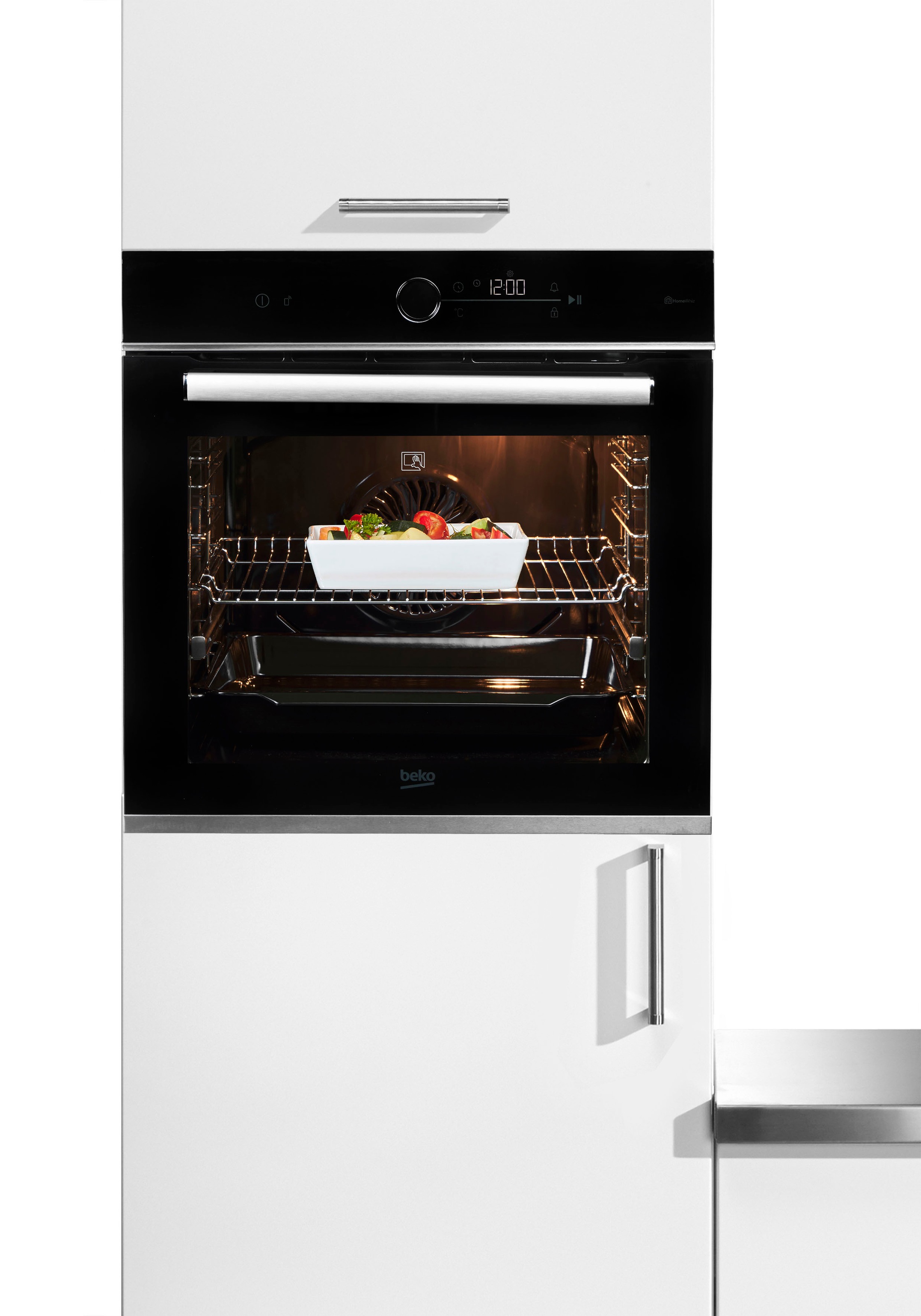 BEKO Einbaubackofen  »BBIM13400XMPSEW 7757787687«, mit 1-fach-Teleskopauszug, Pyrolyse-Selbstreinigung