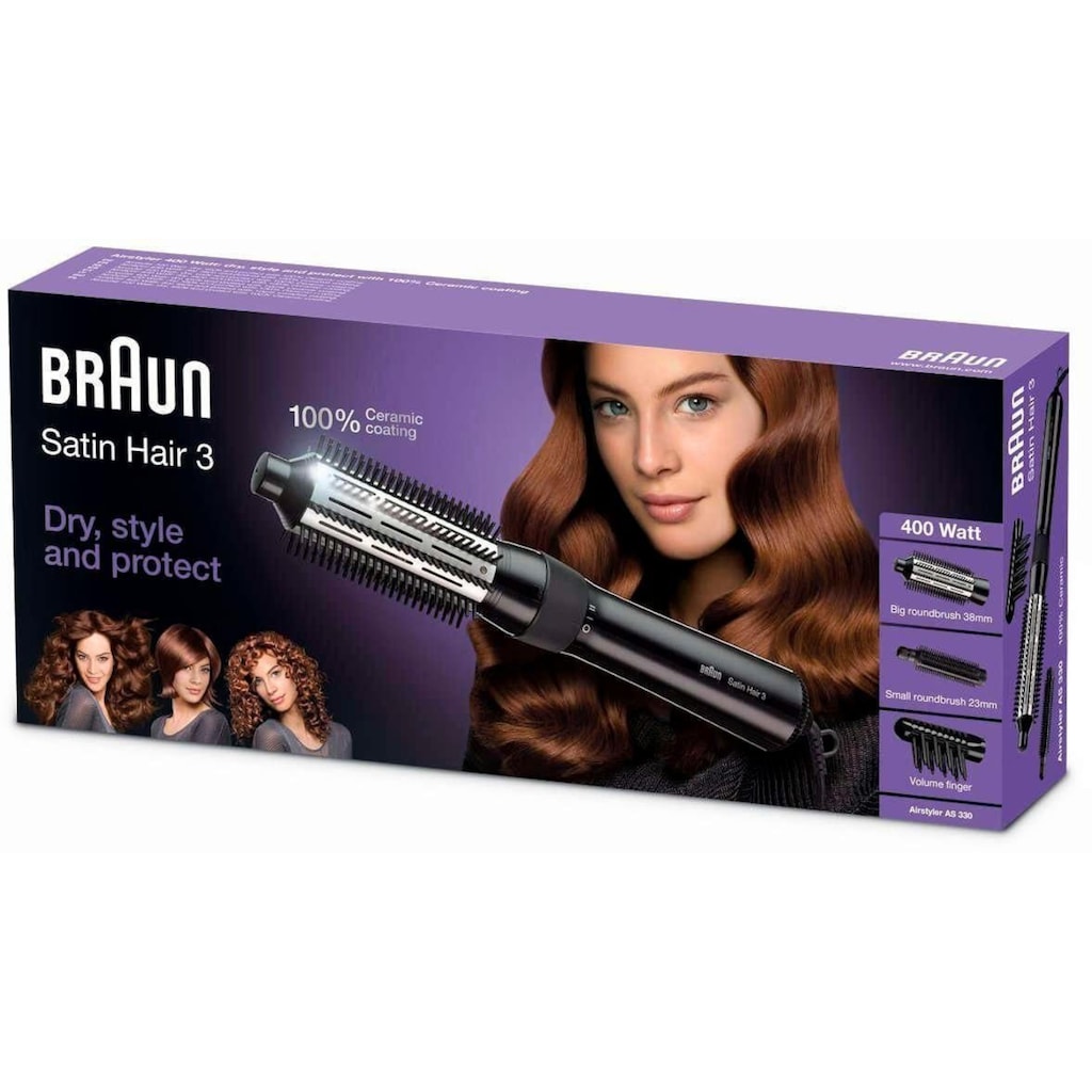 Braun Warmluftbürste »Satin Hair 3 AS 330«, trocknen und Stylen in einem Schritt