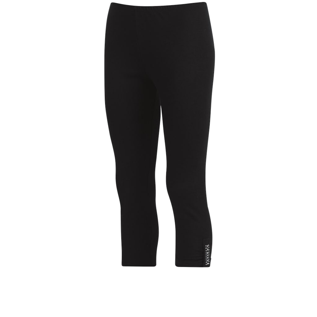 Trigema Leggings »TRIGEMA Leggings 7/8 mit Kristallsteinen«, (1 tlg.)