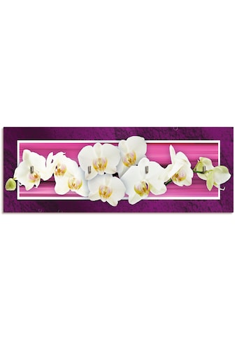 Artland Schlüsselbrett »Orchideen«, aus Holz mit 4 Schlüsselhaken – Schlüsselboard,... kaufen