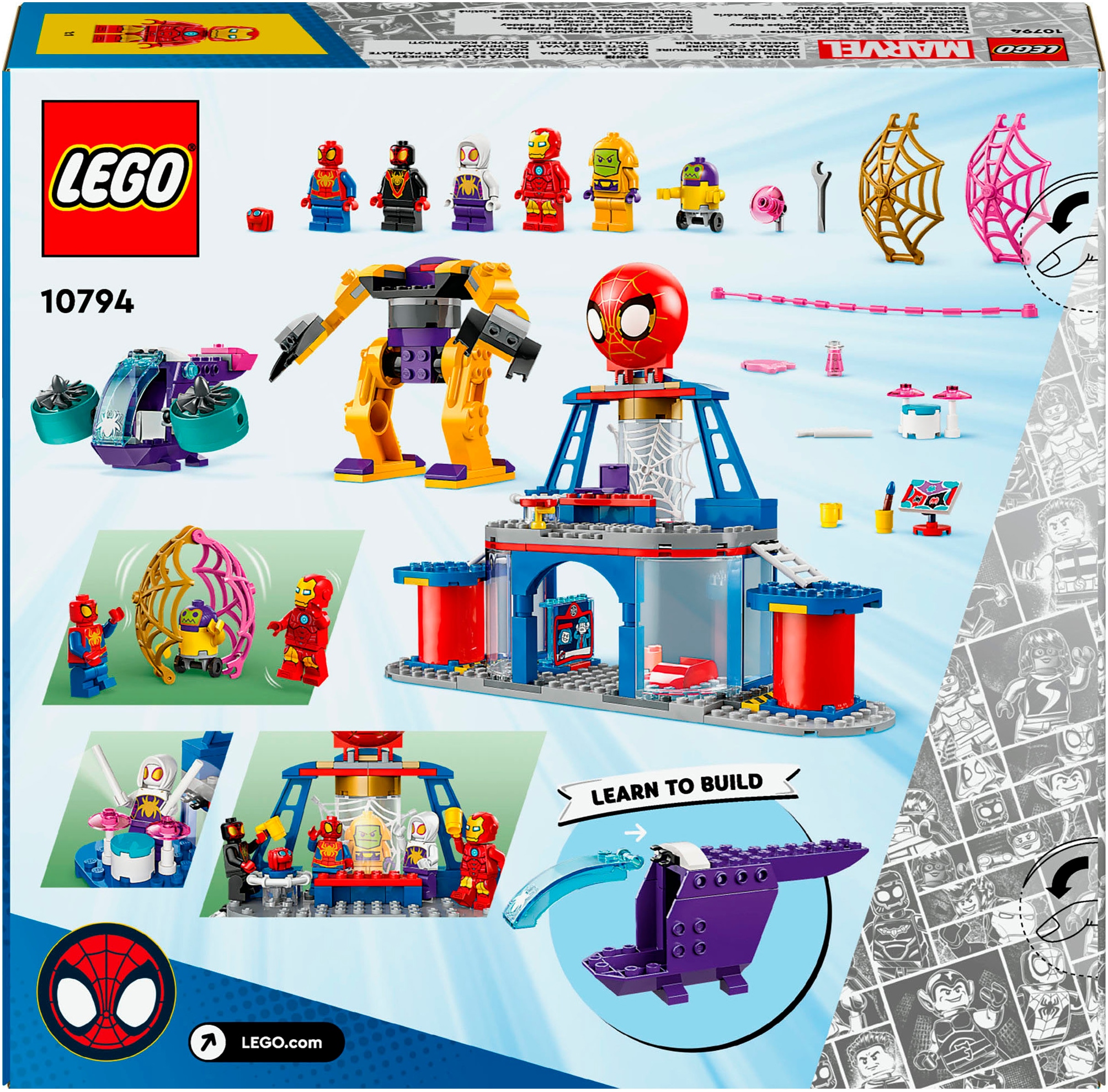 LEGO® Konstruktionsspielsteine »Das Hauptquartier von Spideys Team (10794), LEGO® Spidey«, (193 St.), Made in Europe